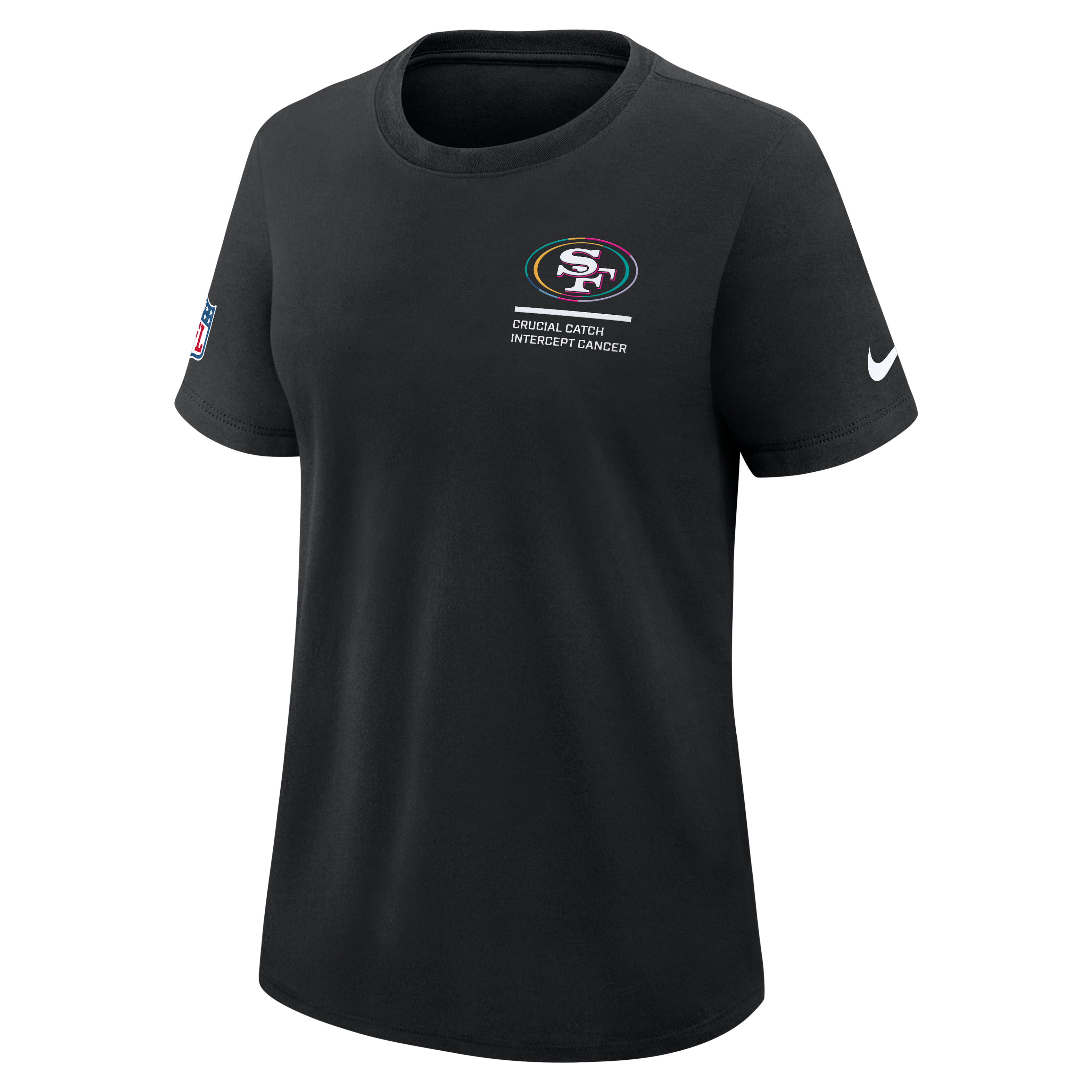 San Francisco 49ers Crucial Catch Women's Nike Dri-FIT NFL T-Shirt