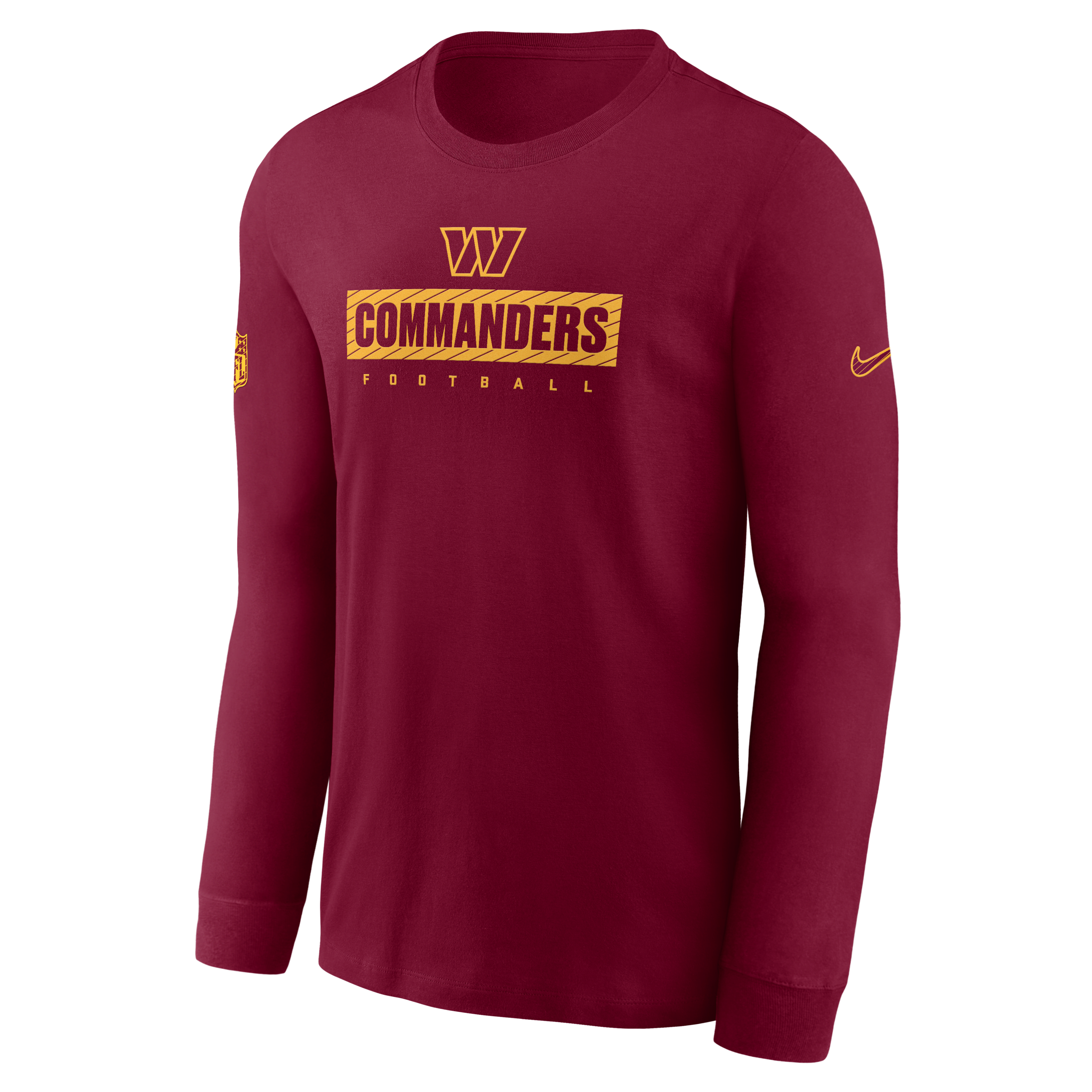 Washington Commanders Sideline Team Issue Men's Nike Dri-FIT NFL Long-Sleeve T-Shirt