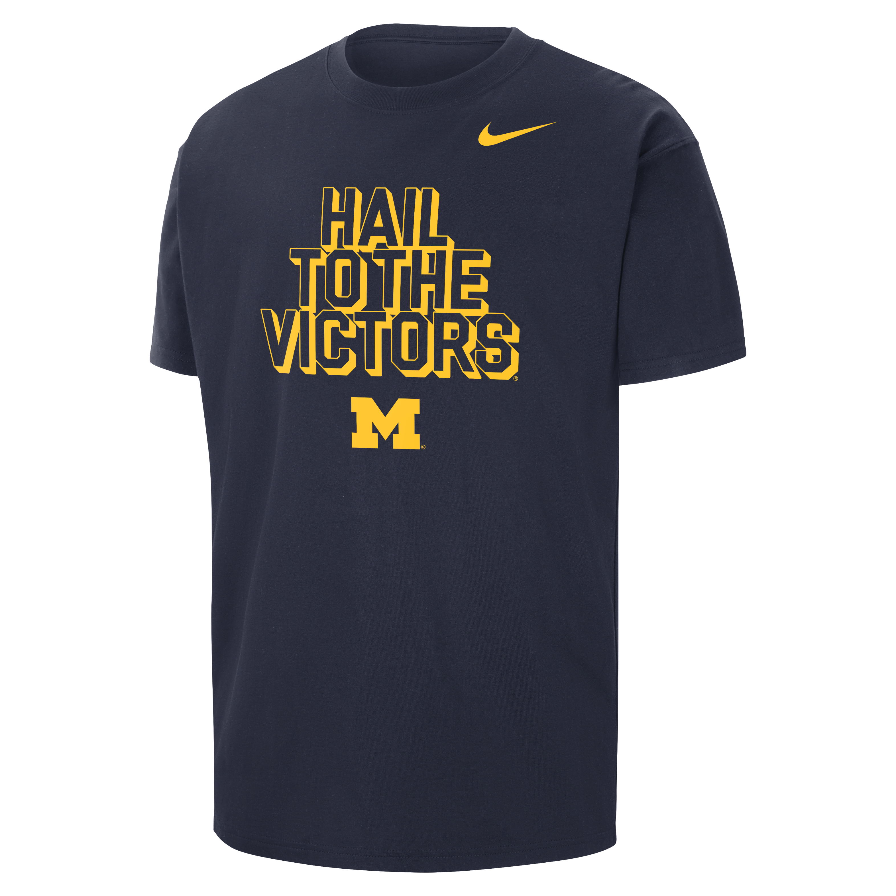 Michigan Men's Nike College Max90 Crew-Neck T-Shirt