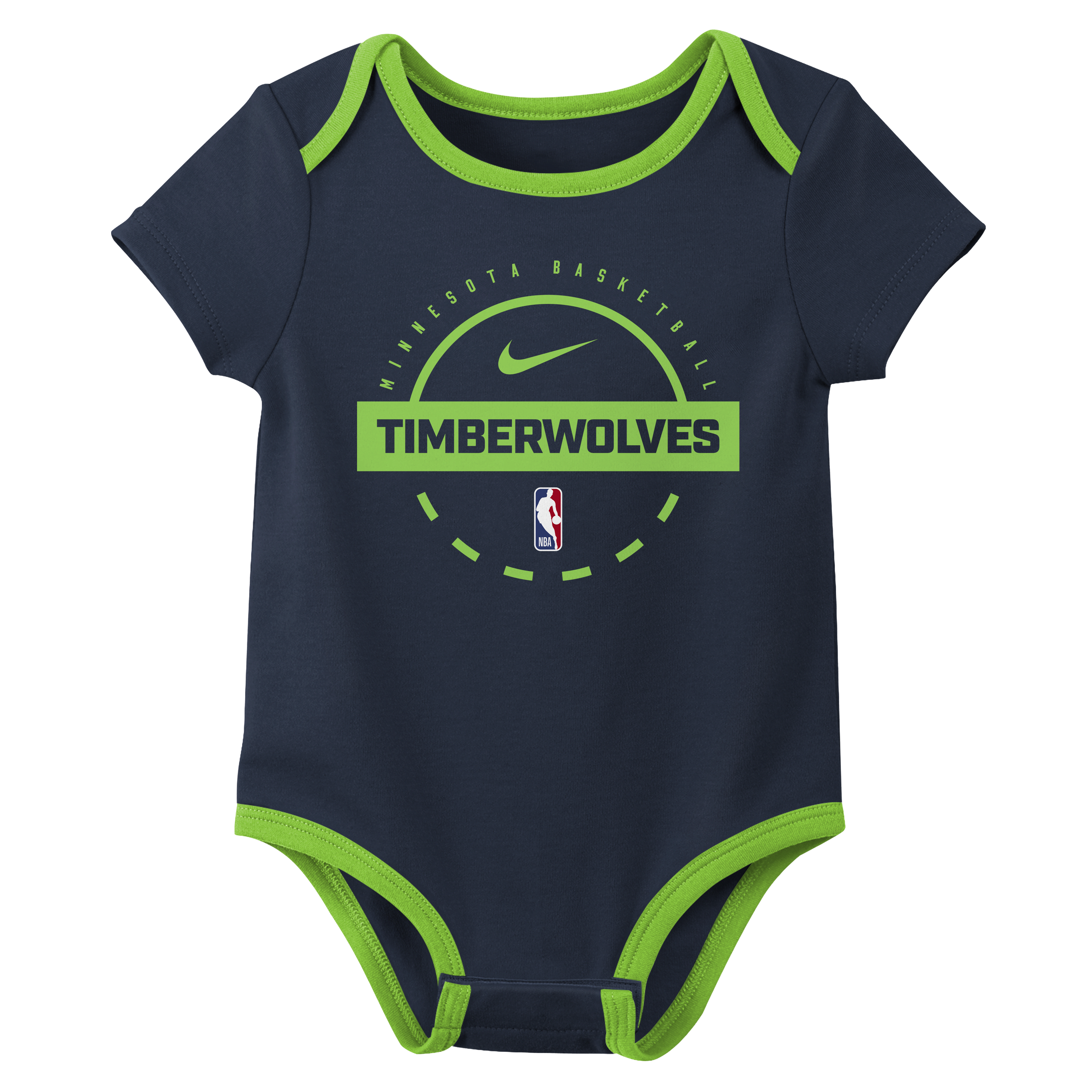 Nike "Minnesota Timberwolves" Baby (0-3M) NBA Bodysuit (2-Pack)
