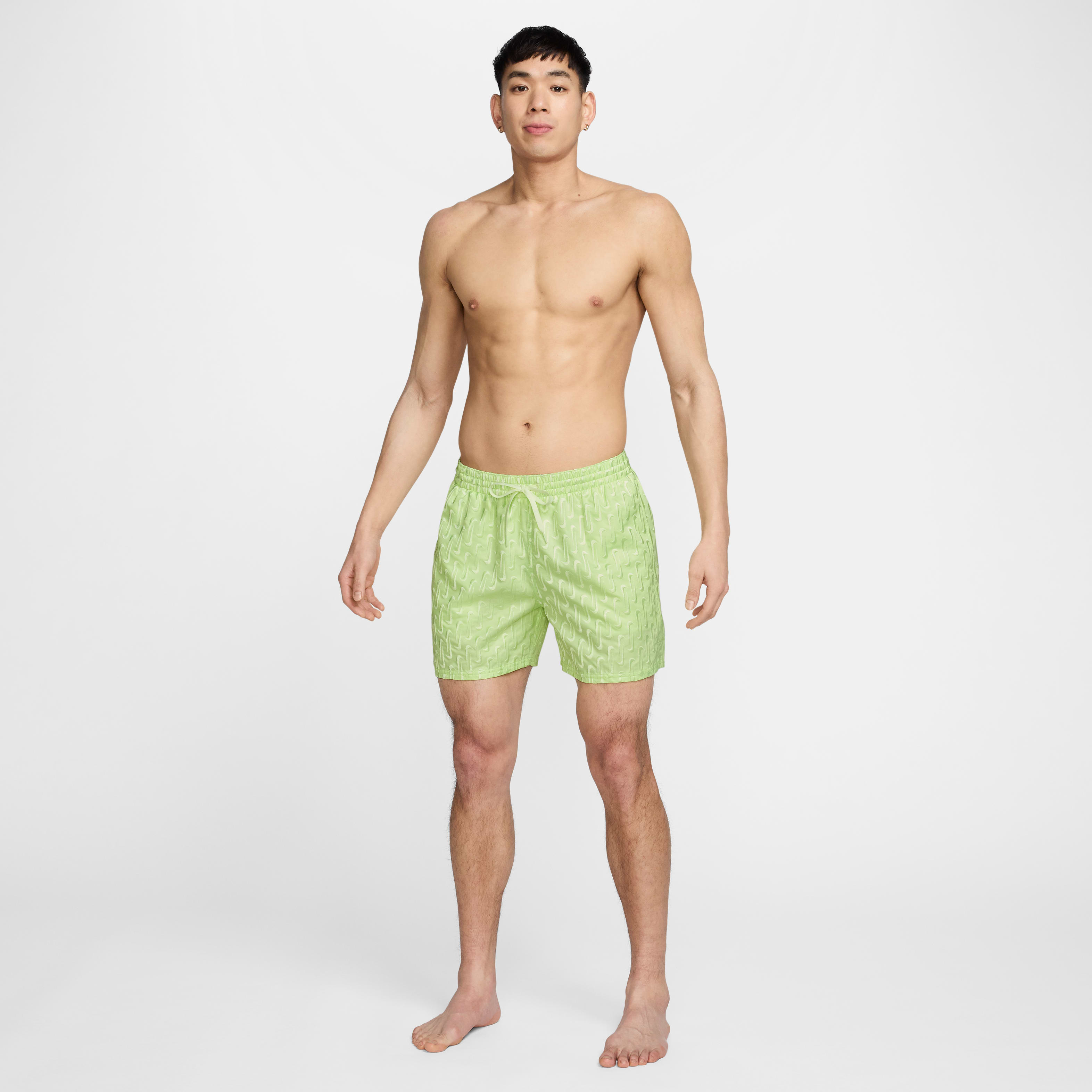 Nike Swim Breaker Swoosh logo Link Men's 5" Fully Lined Volley Shorts