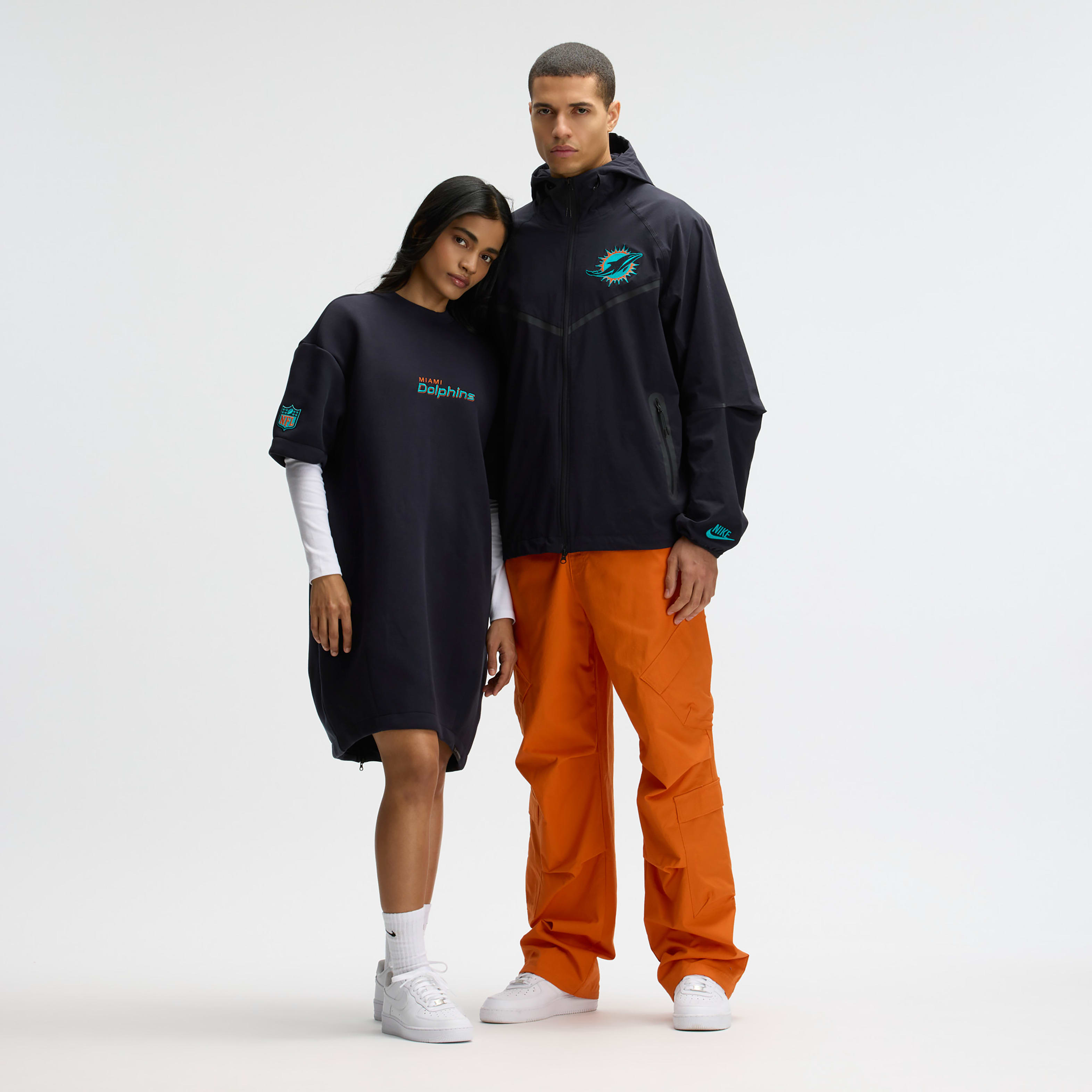 Miami Dolphins Rivalries Collection Oversized Tech Fleece Women's Nike NFL Dress