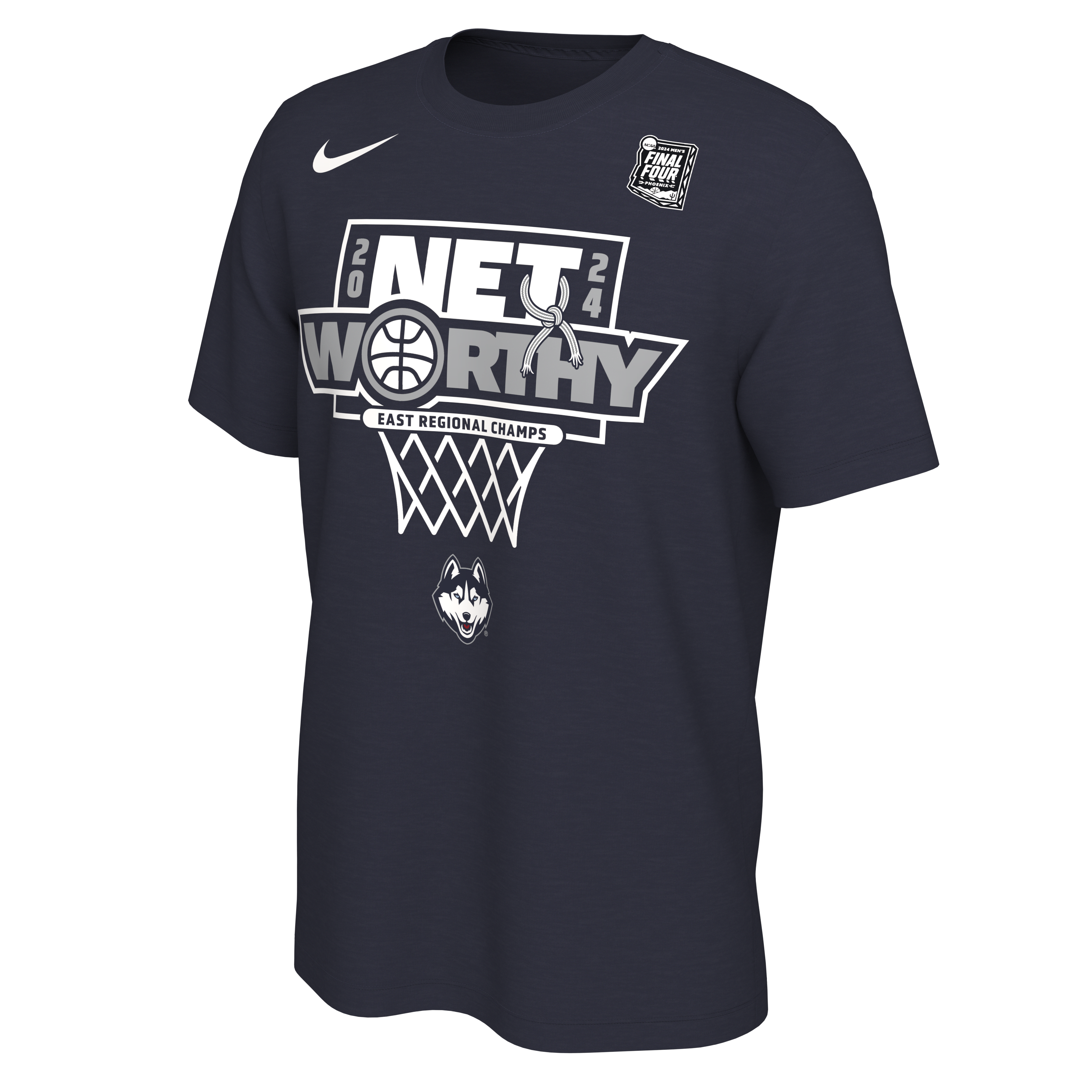 UConn 2024 Men's Regional Champ Nike College Basketball T-Shirt