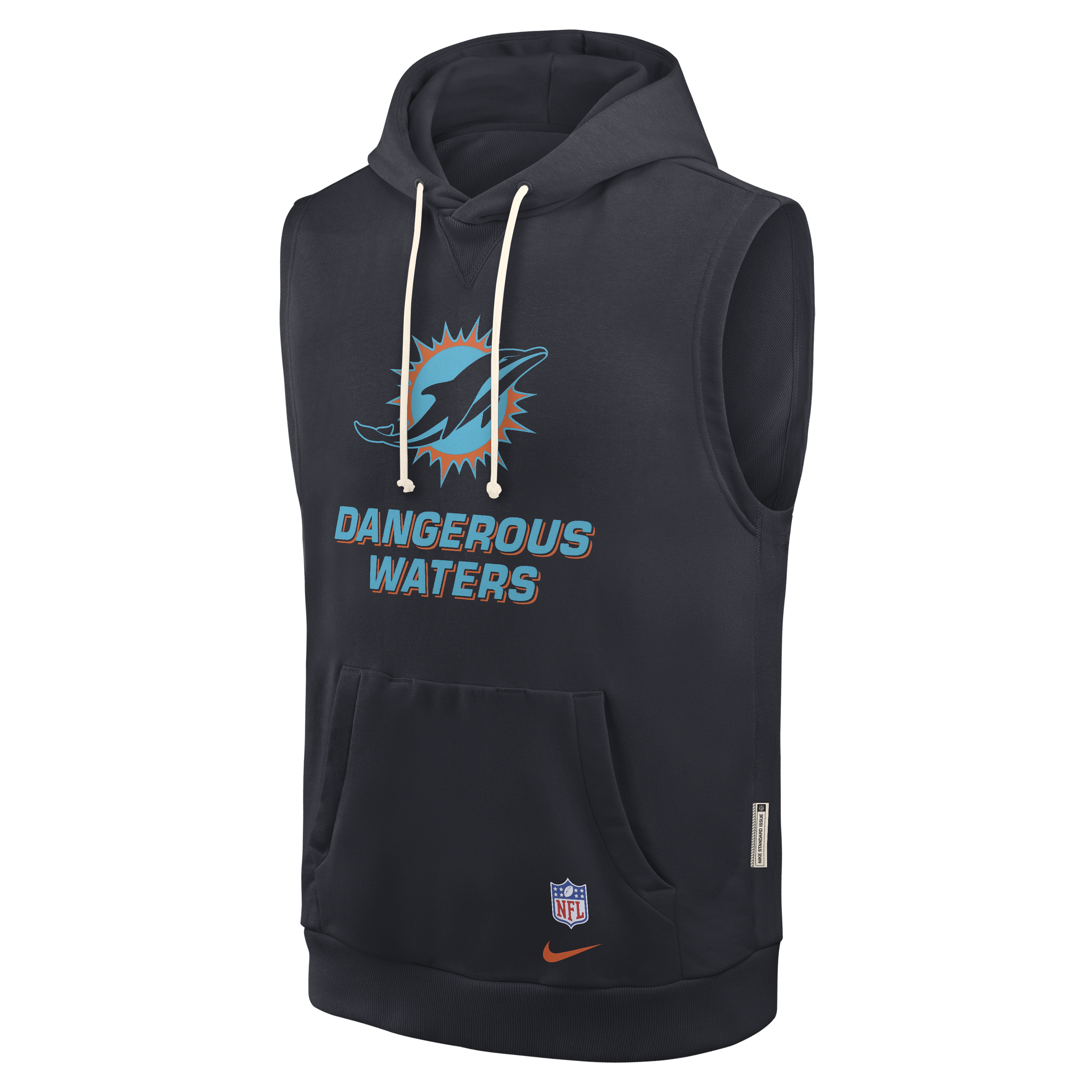 Miami Dolphins Rivalries Collection Sideline Men's Nike Dri-FIT NFL Sleeveless Pullover Hoodie