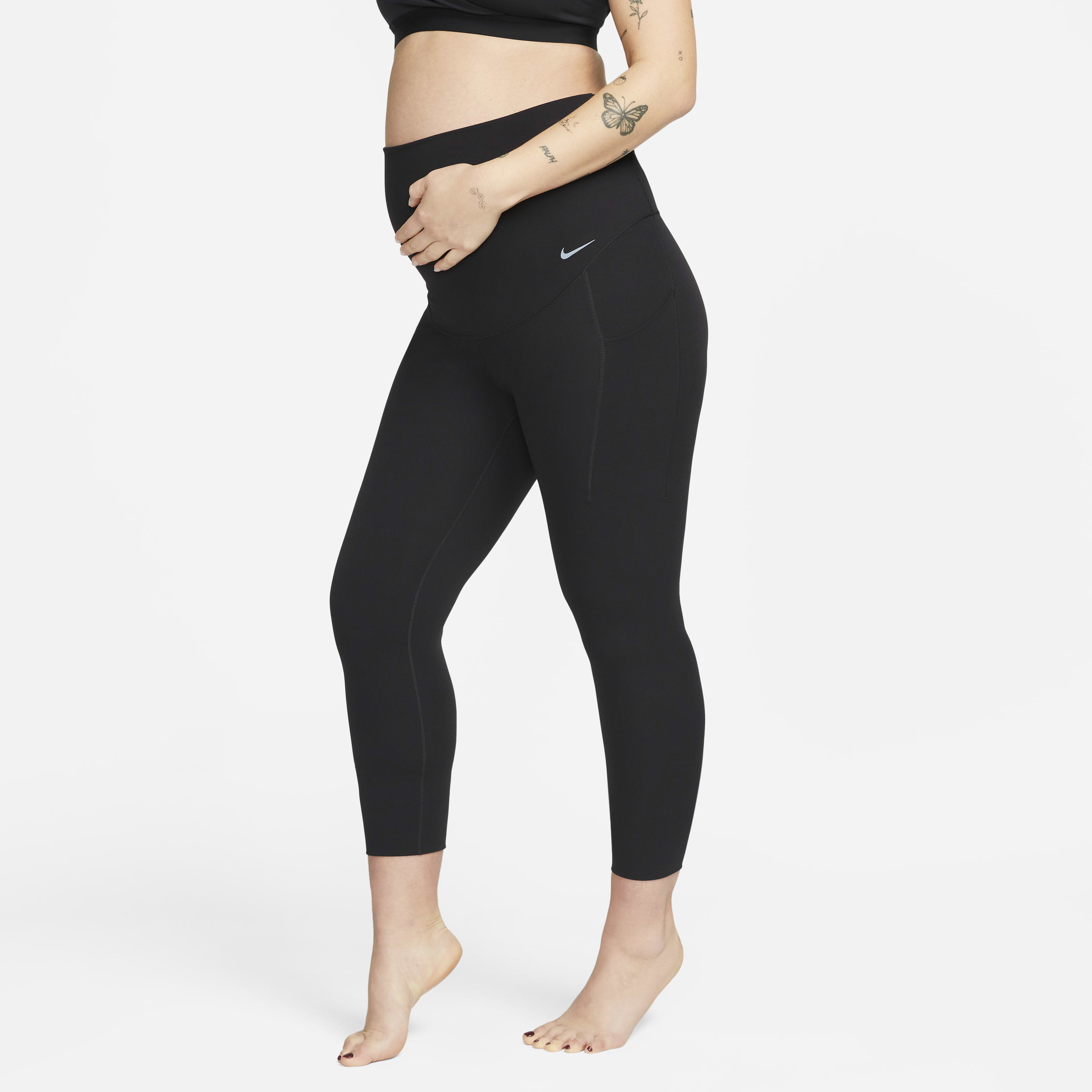 Nike Zenvy (M) Women's Gentle-Support High-Waisted 7/8 Leggings with Pockets (Maternity)