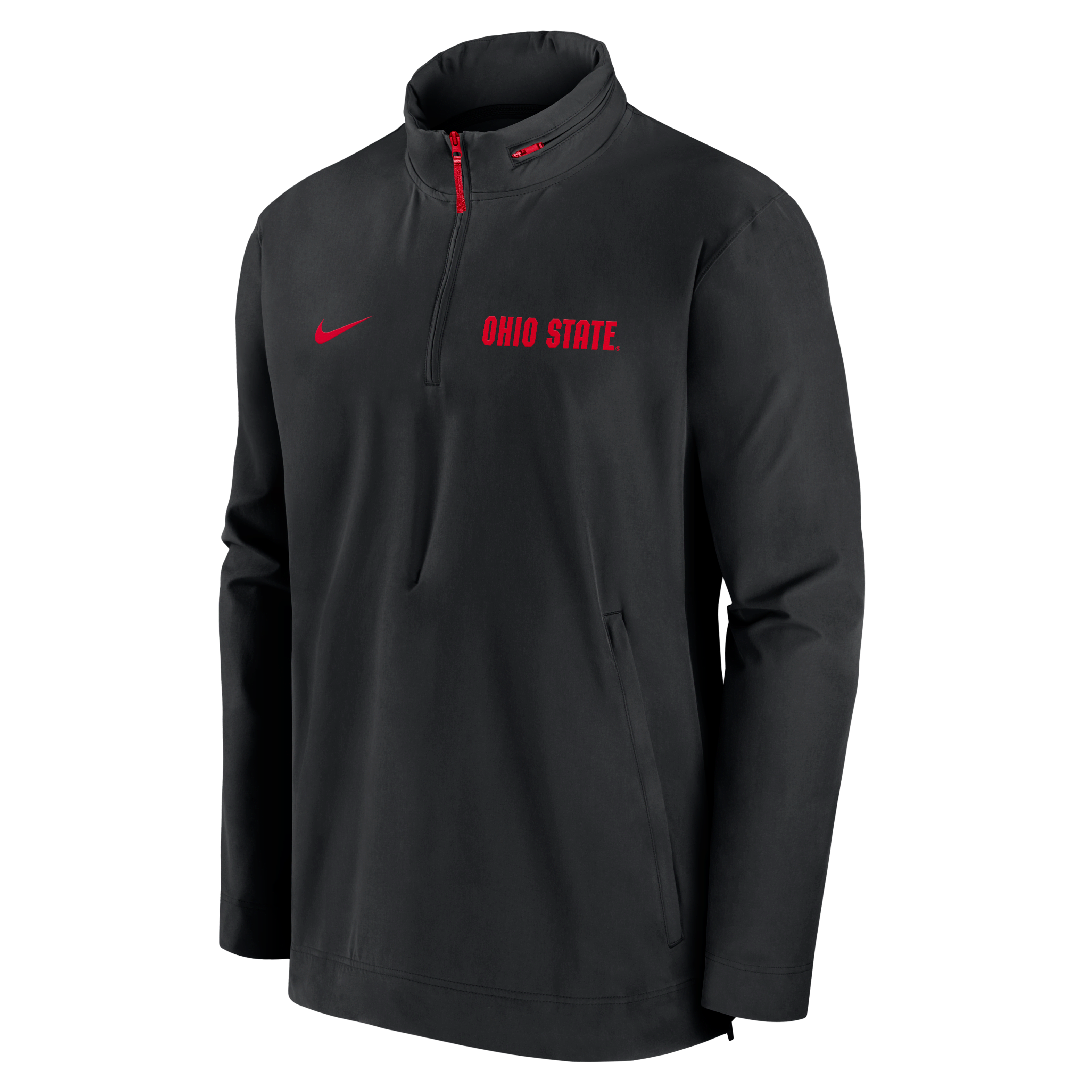 Ohio State Buckeyes Sideline Coach Men's Nike College 1/2-Zip Hooded Jacket