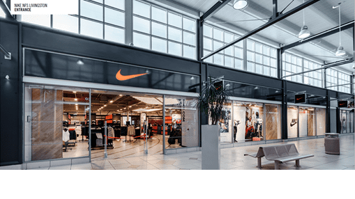 Escalera acidez doble Livingston Nike Factory Store. Livingston, GBR. Nike.com ES