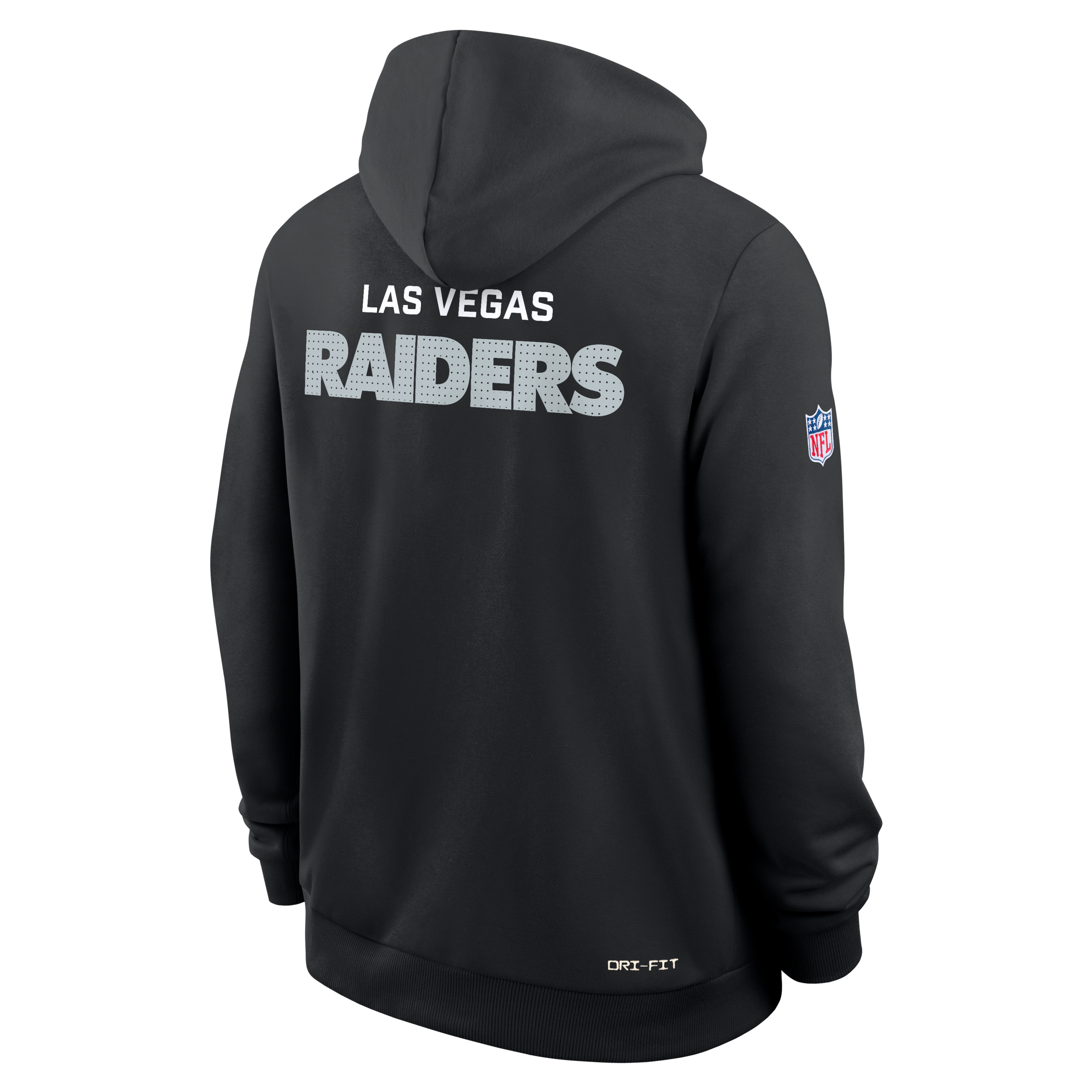 Las Vegas Raiders Initial Home Sideline Men's Nike Dri-FIT NFL Pullover Hoodie