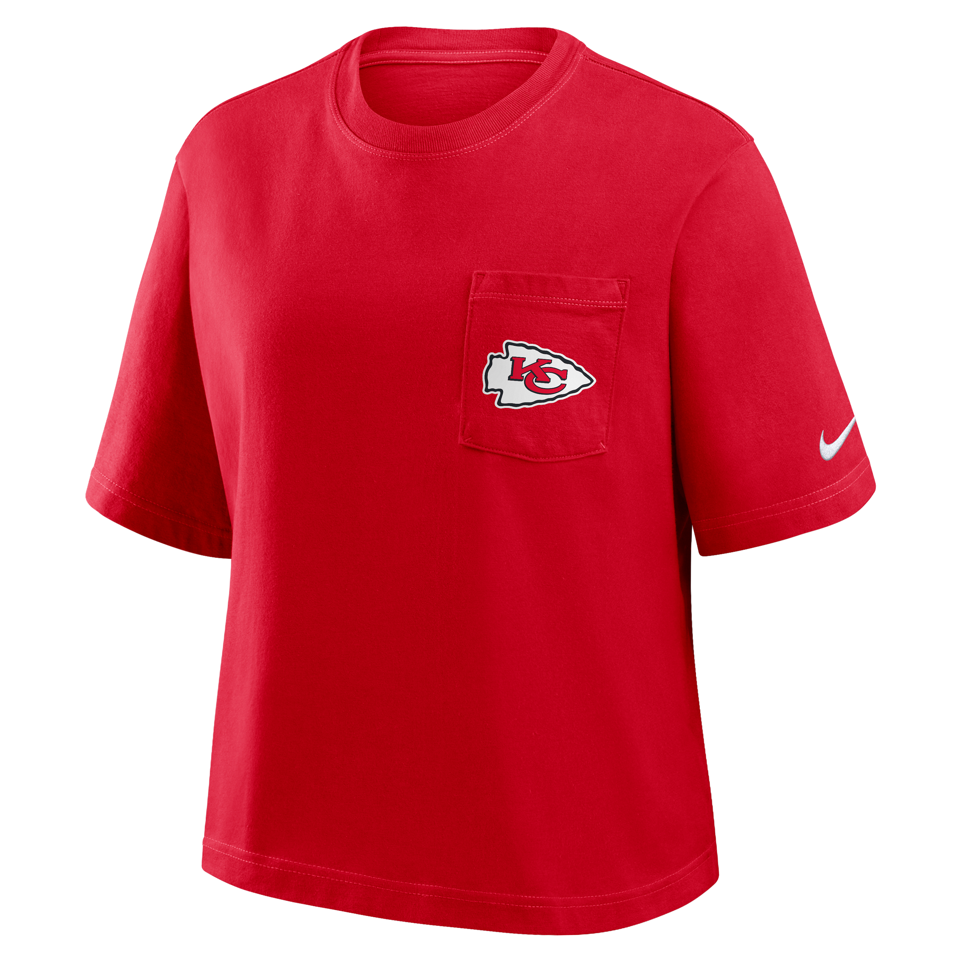 Kansas City Chiefs Rewind Pocket Boxy Women's Nike NFL T-Shirt