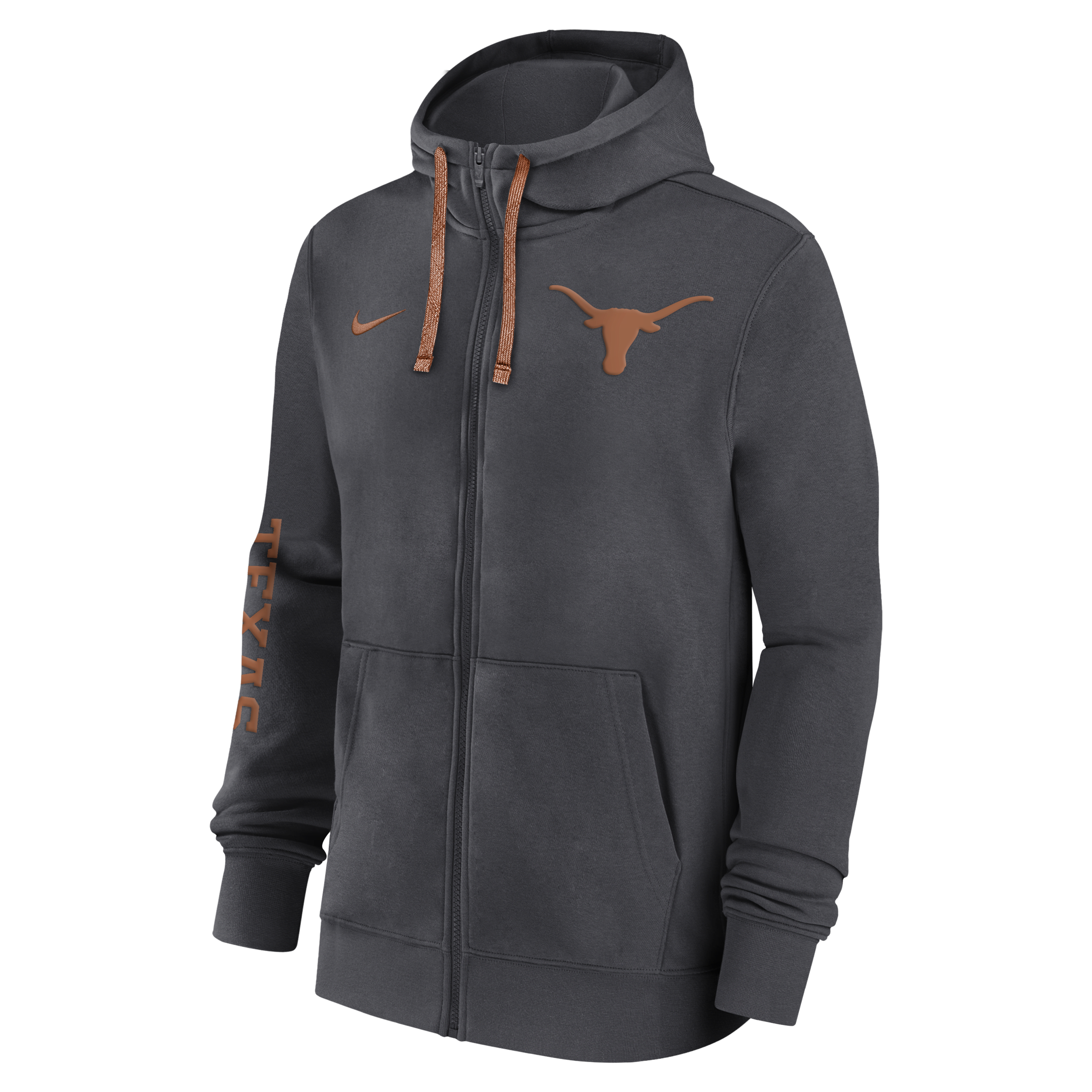 Texas Longhorns Sideline Team Issue Men's Nike College Full-Zip Hoodie