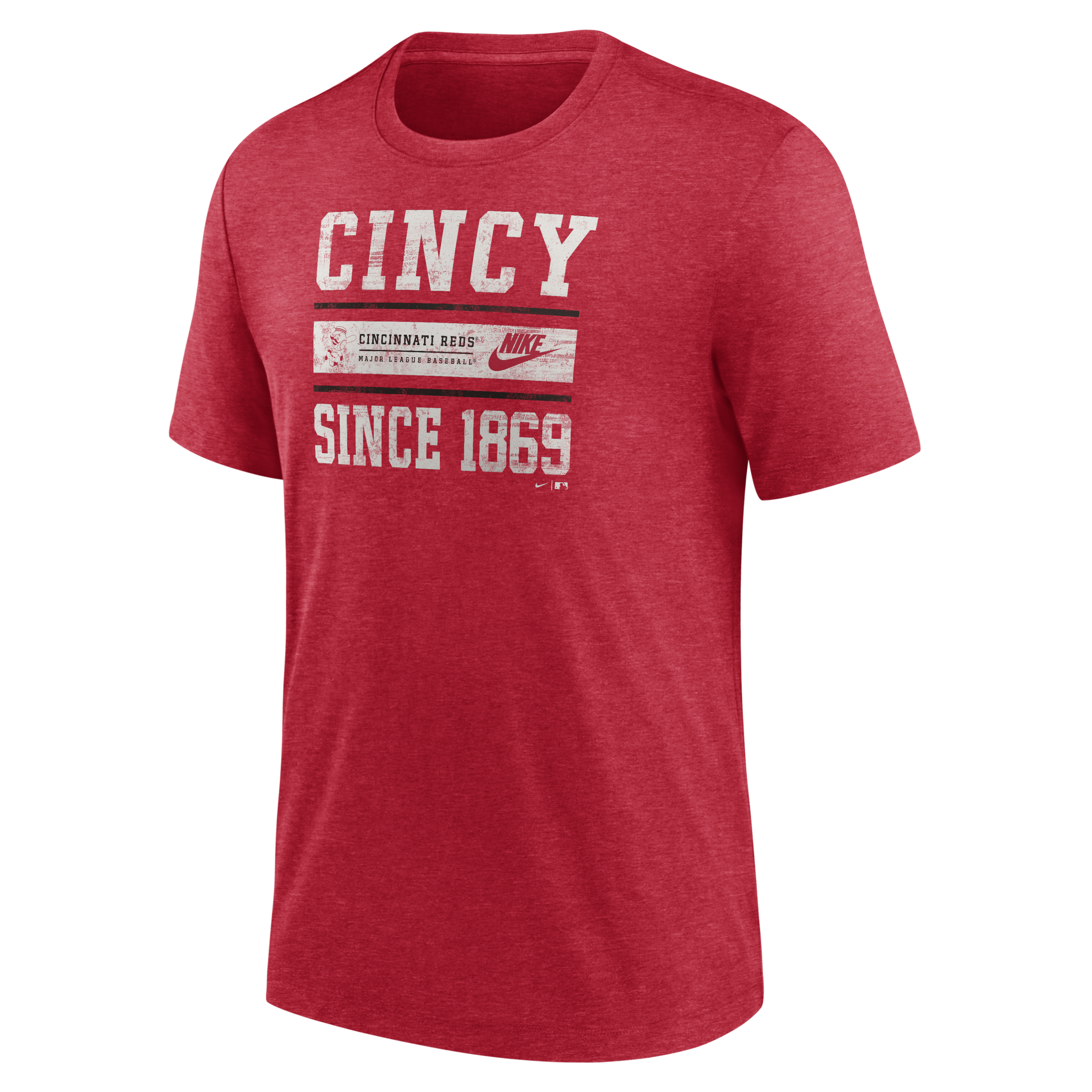 Cincinnati Reds Cooperstown Local Stack Men's Nike MLB T-Shirt