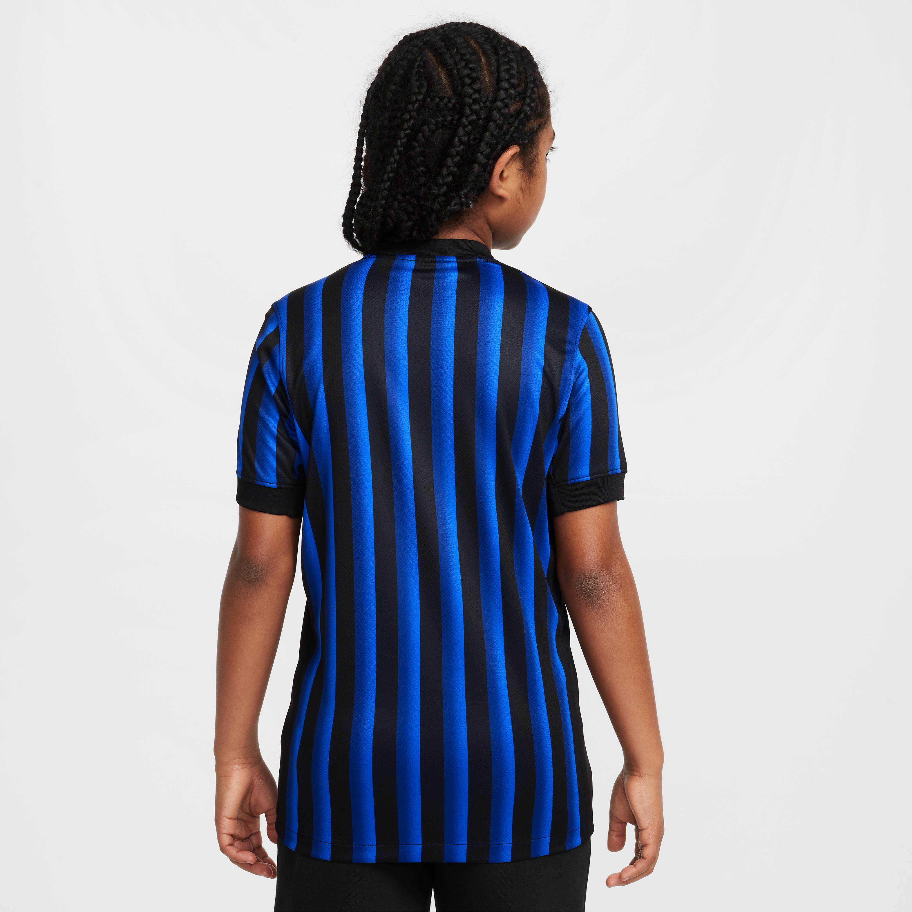 Inter Milan 2025/26 Stadium Home Big Kids' Nike Dri-FIT Soccer Replica Jersey
