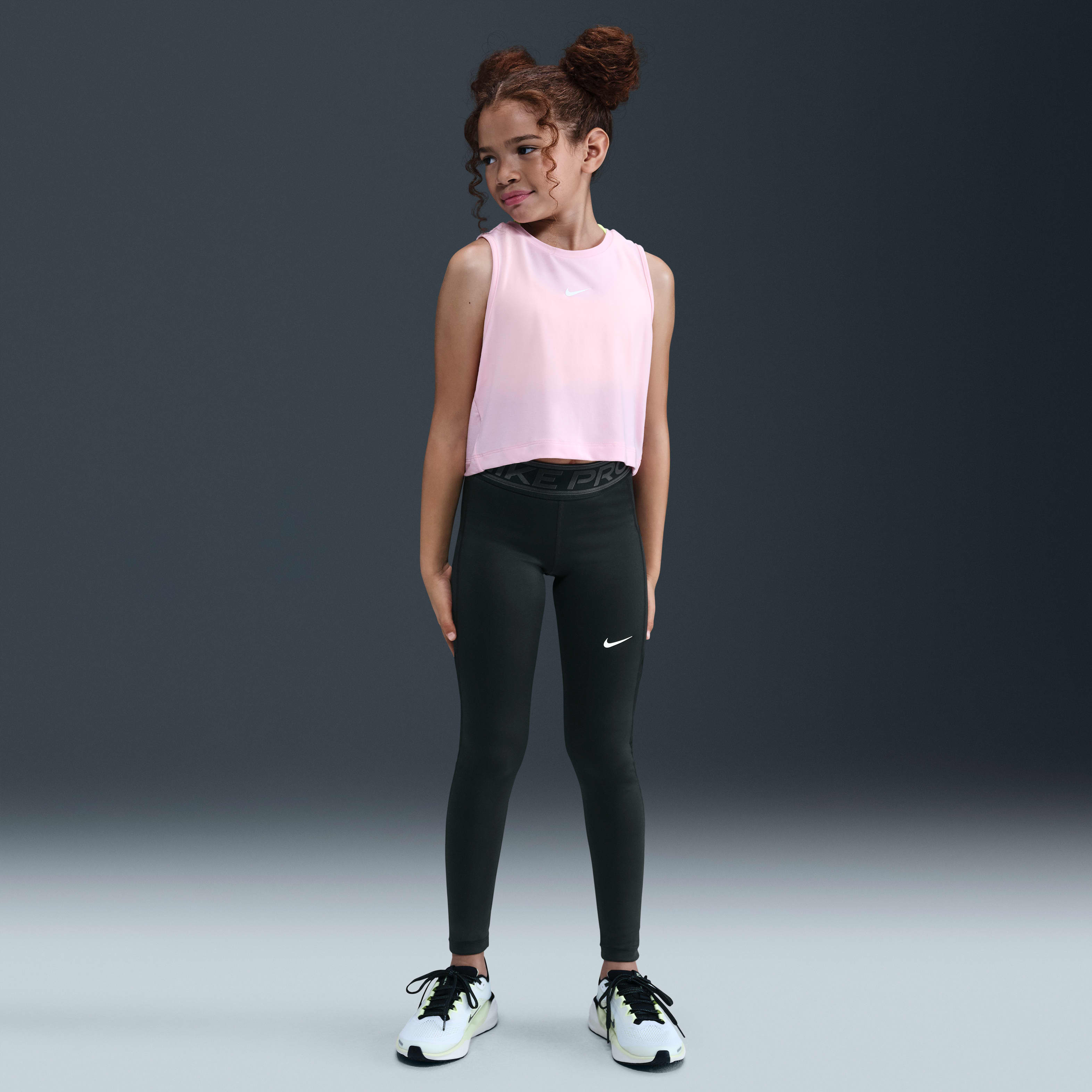Nike Pro Girls' Mid-Rise Leggings