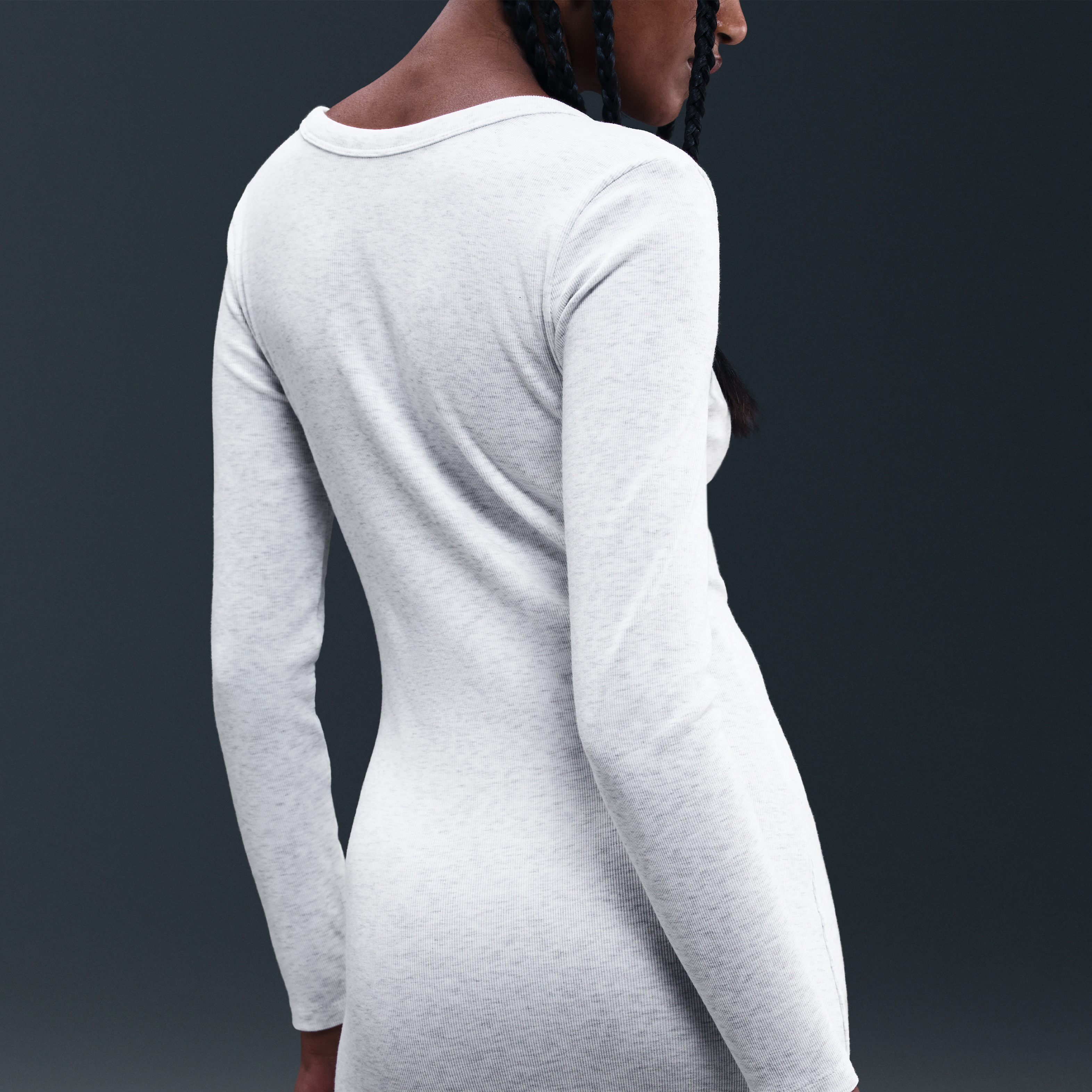 Nike Sportswear Chill Knit Women's Tight Long-Sleeve Midi Mini-Rib Dress