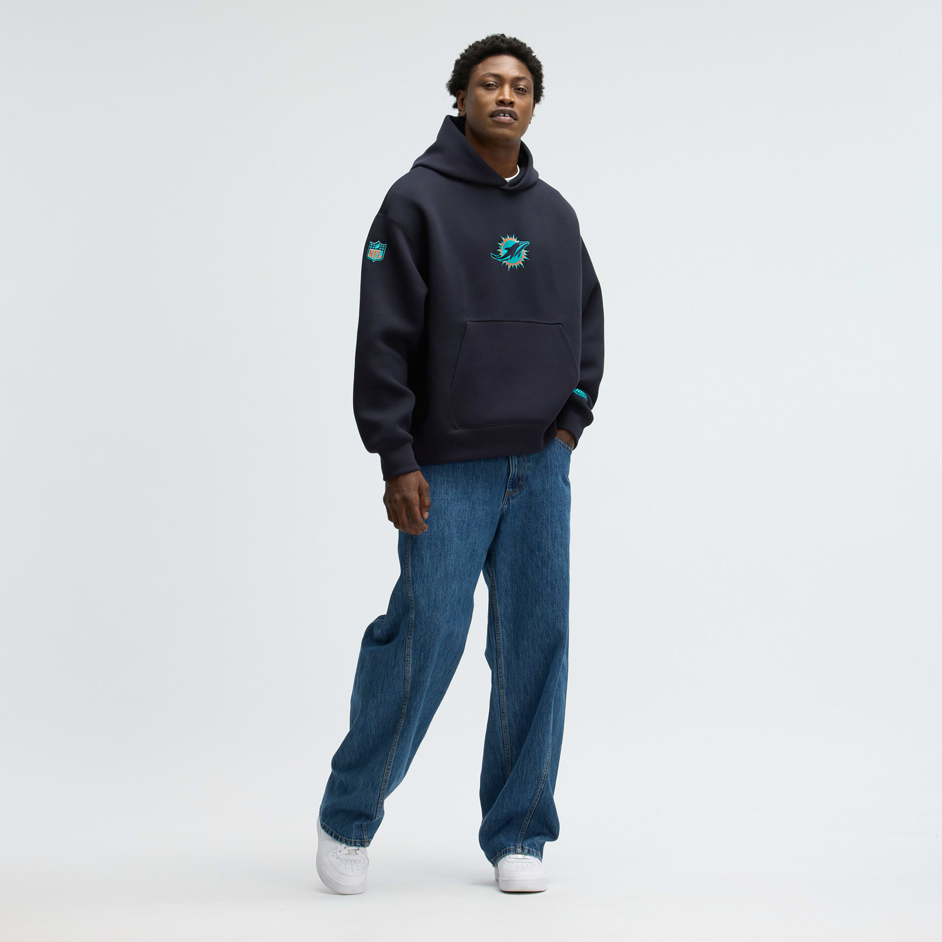 Miami Dolphins Rivalries Collection Oversized Tech Fleece Men's Nike NFL Pullover Hoodie