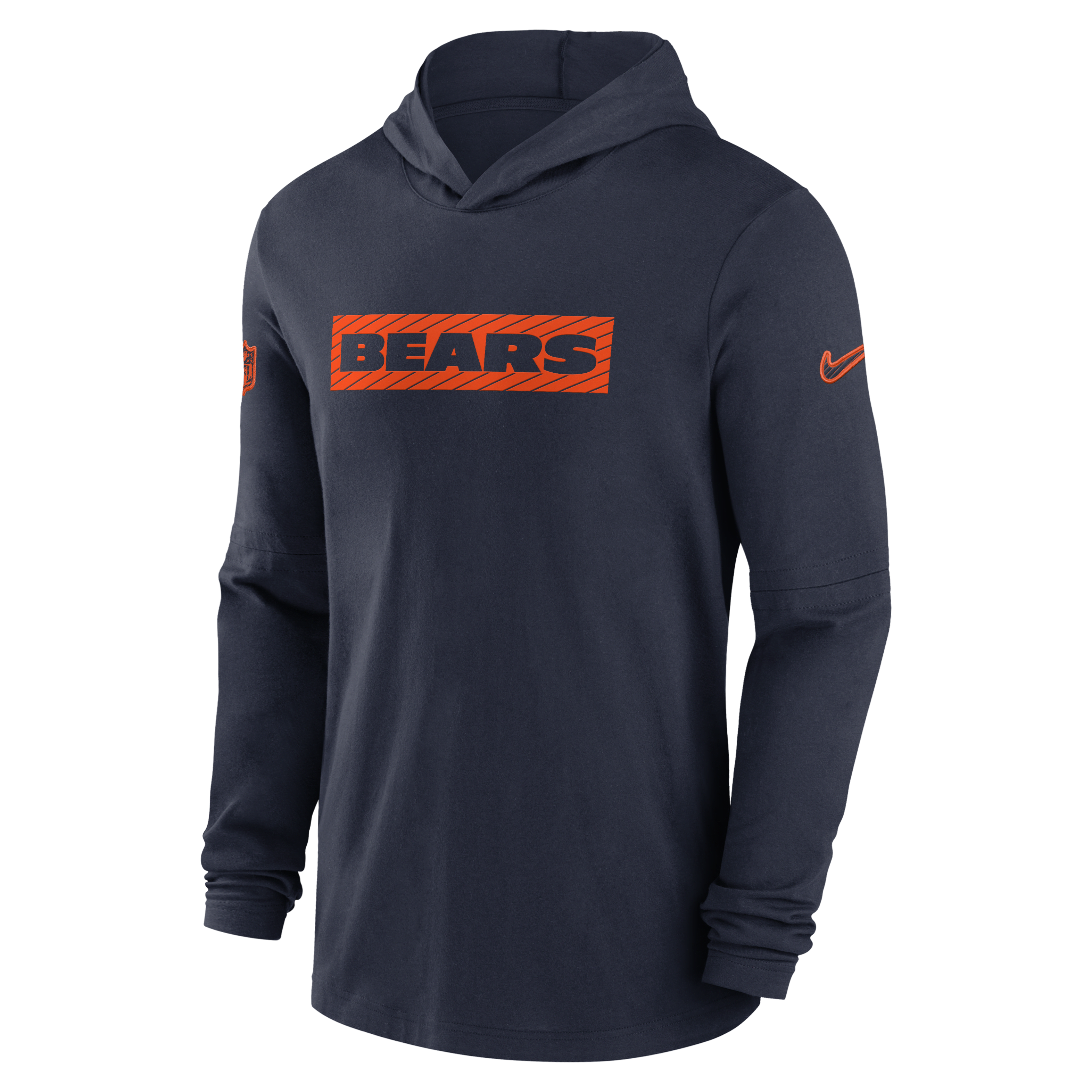 Chicago Bears Sideline Men's Nike Dri-FIT NFL Long-Sleeve Hooded Top