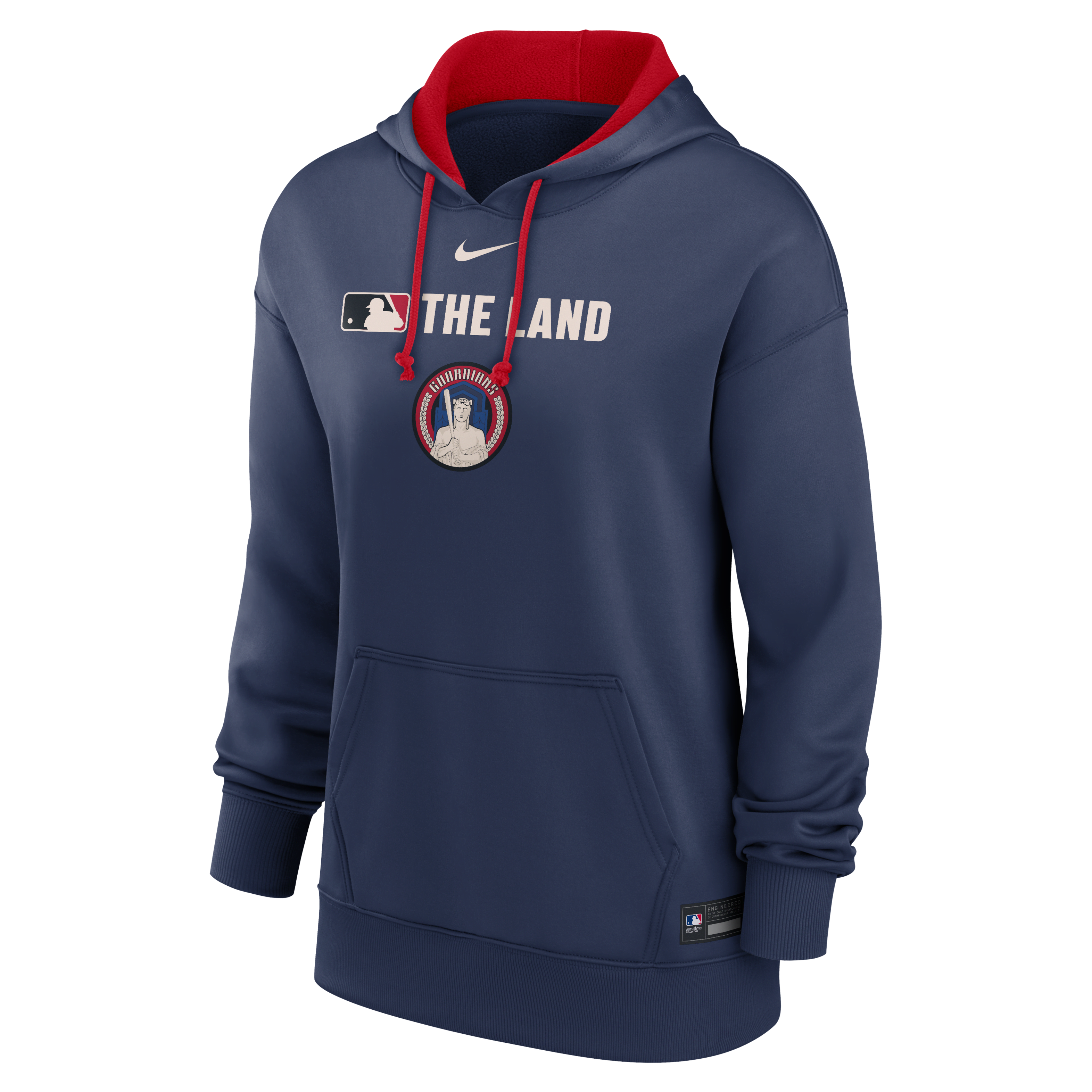 Cleveland Guardians Authentic Collection City Connect Women's Nike Therma MLB Pullover Hoodie