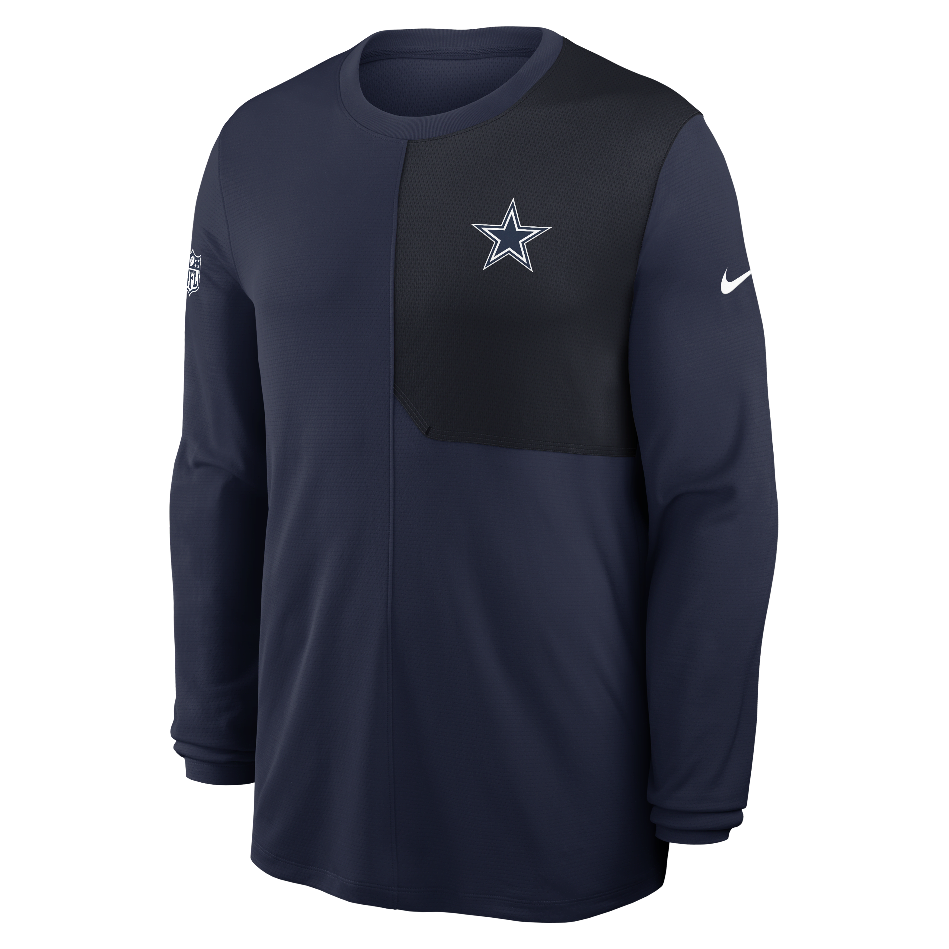 Dallas Cowboys Sideline Coach Men's Nike Dri-FIT NFL Long-Sleeve Top
