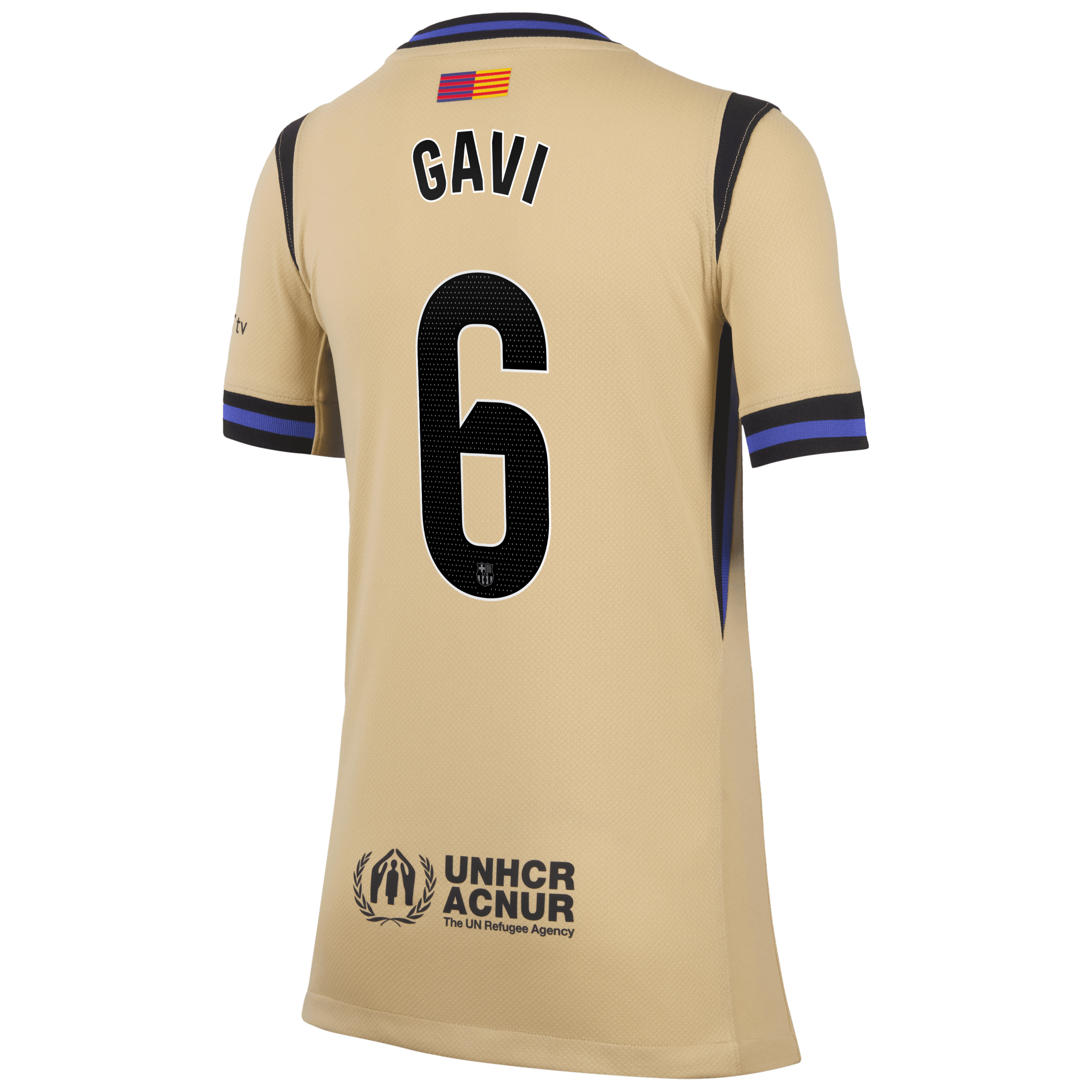 Gavi Barcelona 2025/26 Stadium Away Big Kids' Nike Dri-FIT Soccer Jersey