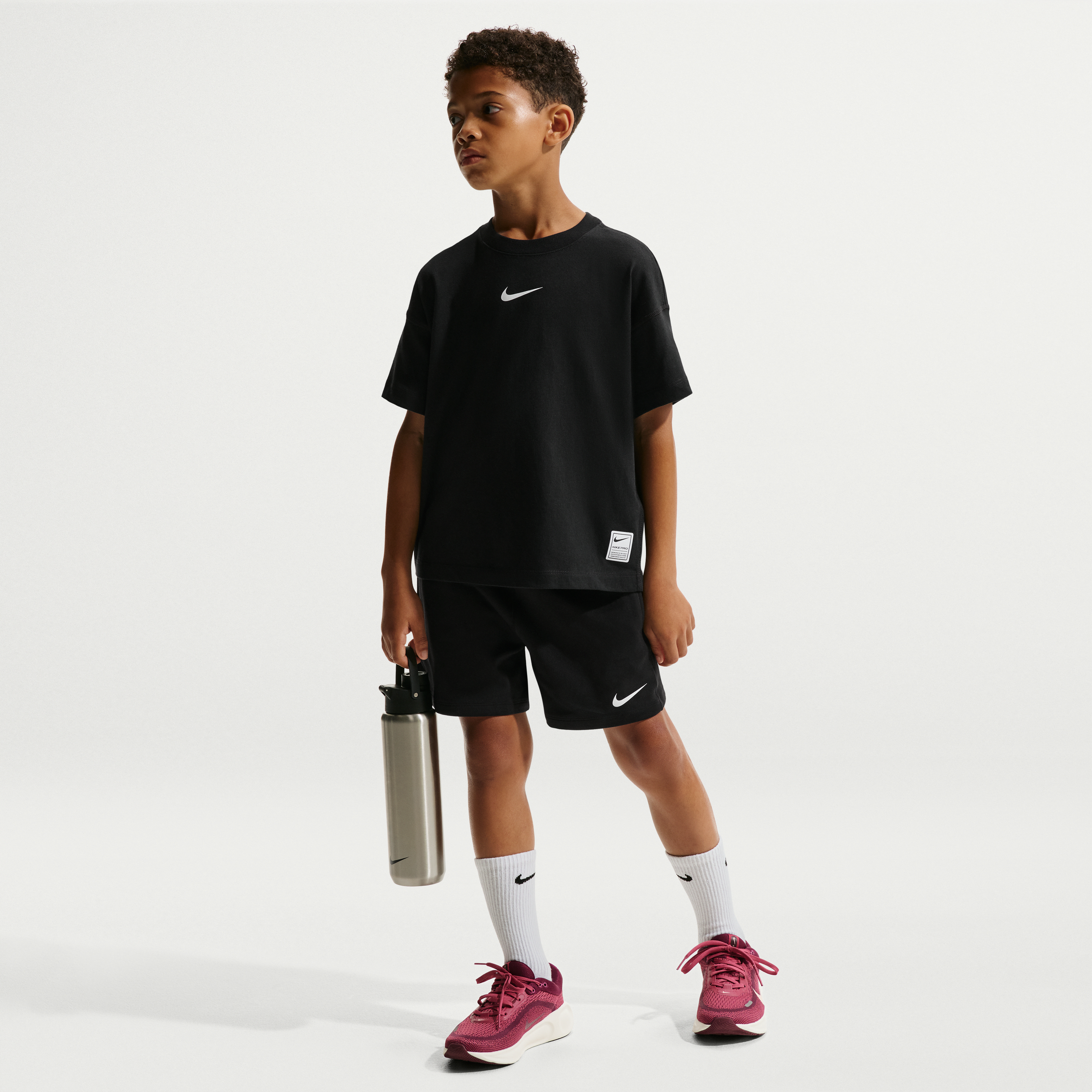Nike Pro Big Kids' (Boys') Dri-FIT Fleece Shorts