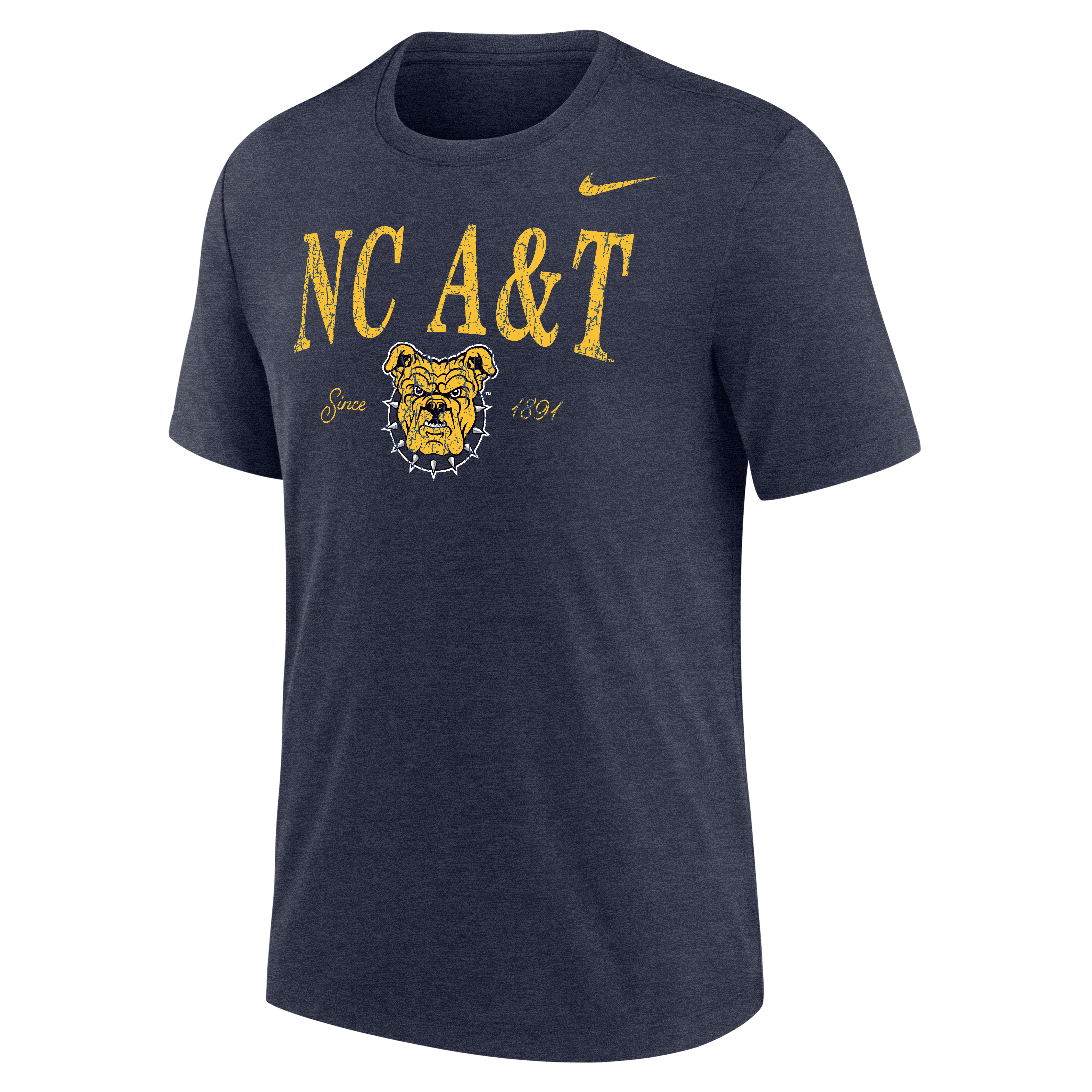 Nike College (North Carolina A&T University) Men's Tri-Blend Short-Sleeve T-Shirt