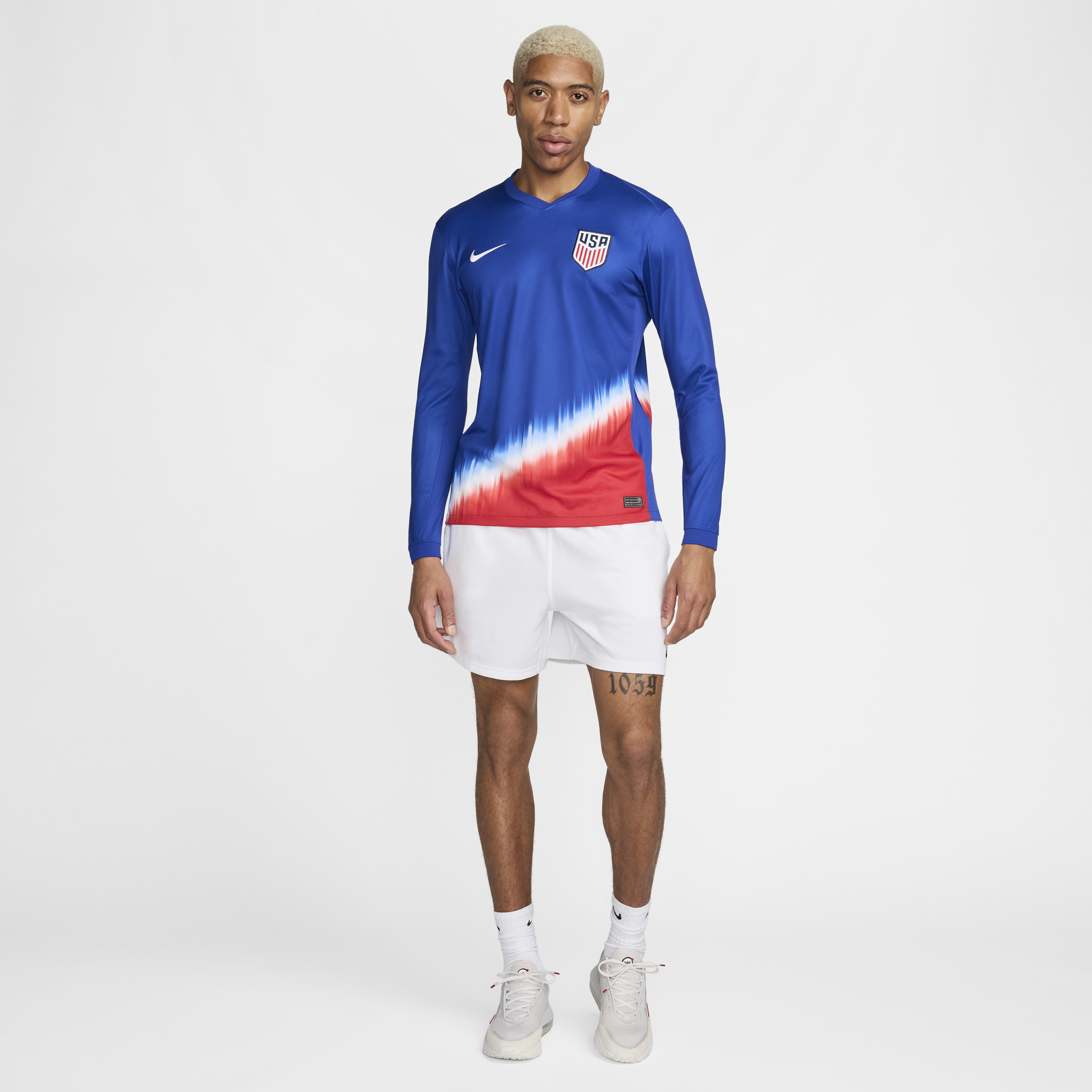 USMNT 2024 Stadium Away Men's Nike Dri-FIT Soccer Long-Sleeve Replica Jersey