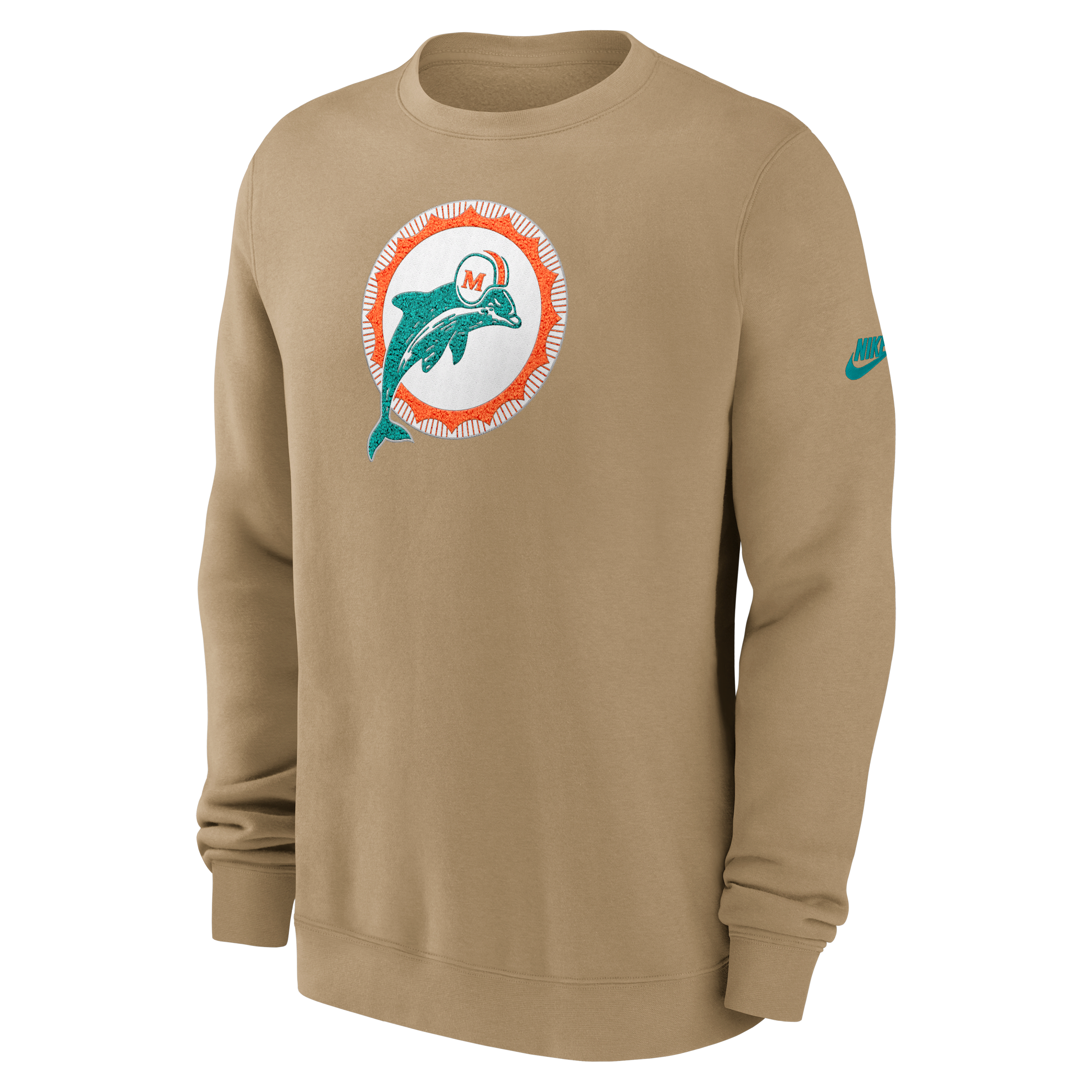 Miami Dolphins Swing Pass Rewind Club Men's Nike NFL Pullover Crew