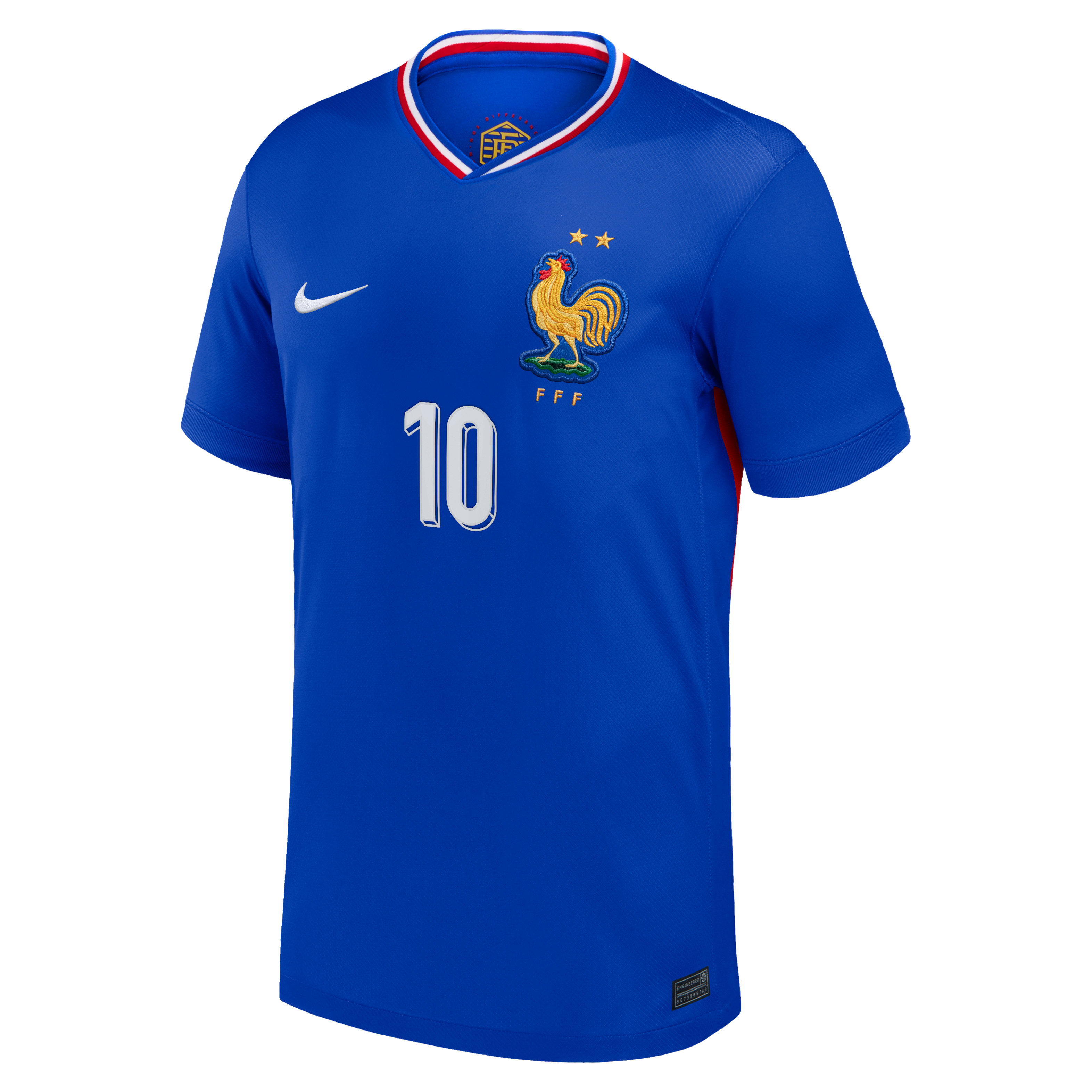 Kylian Mbappé France National Team 2024 Stadium Home Men's Nike Dri-FIT Soccer Jersey