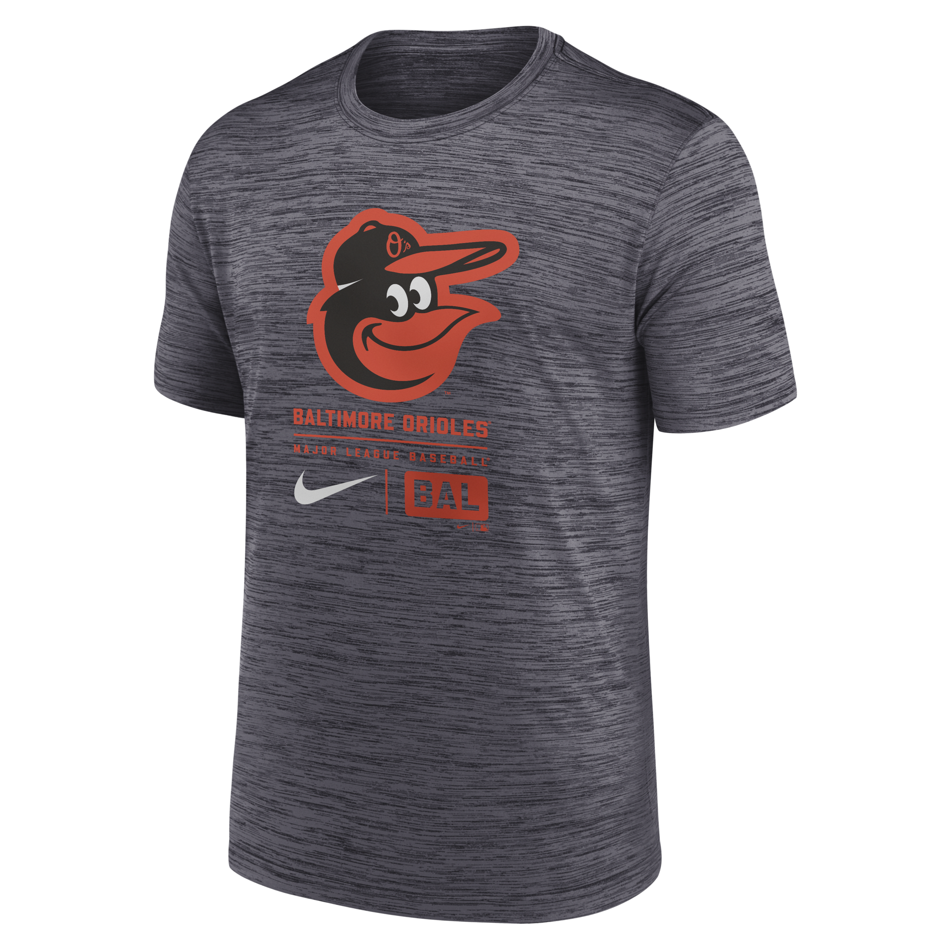 Baltimore Orioles Large Logo Velocity Men's Nike MLB T-Shirt