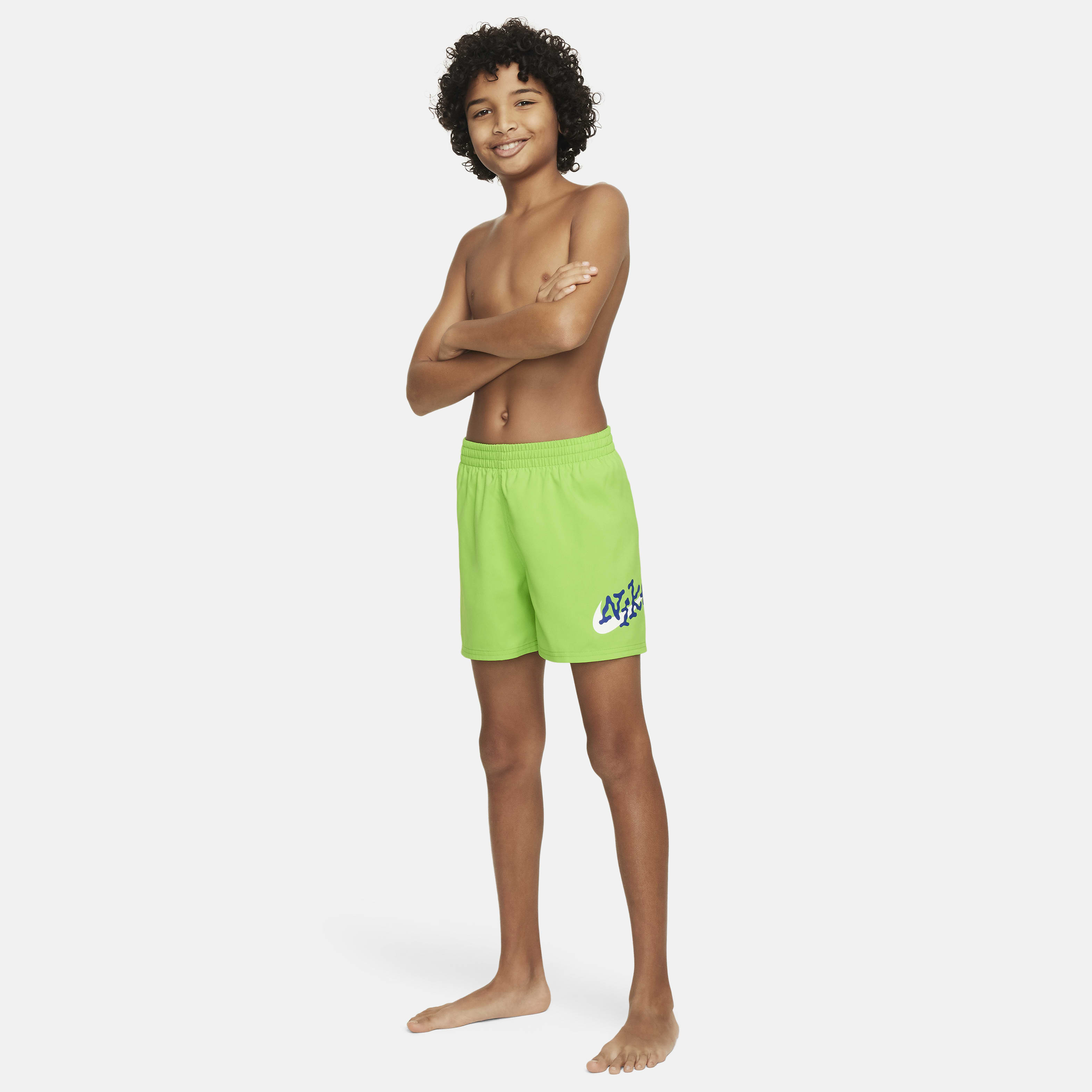 Nike Swim Scribble Big Kids' (Boys') 4" Volley Shorts