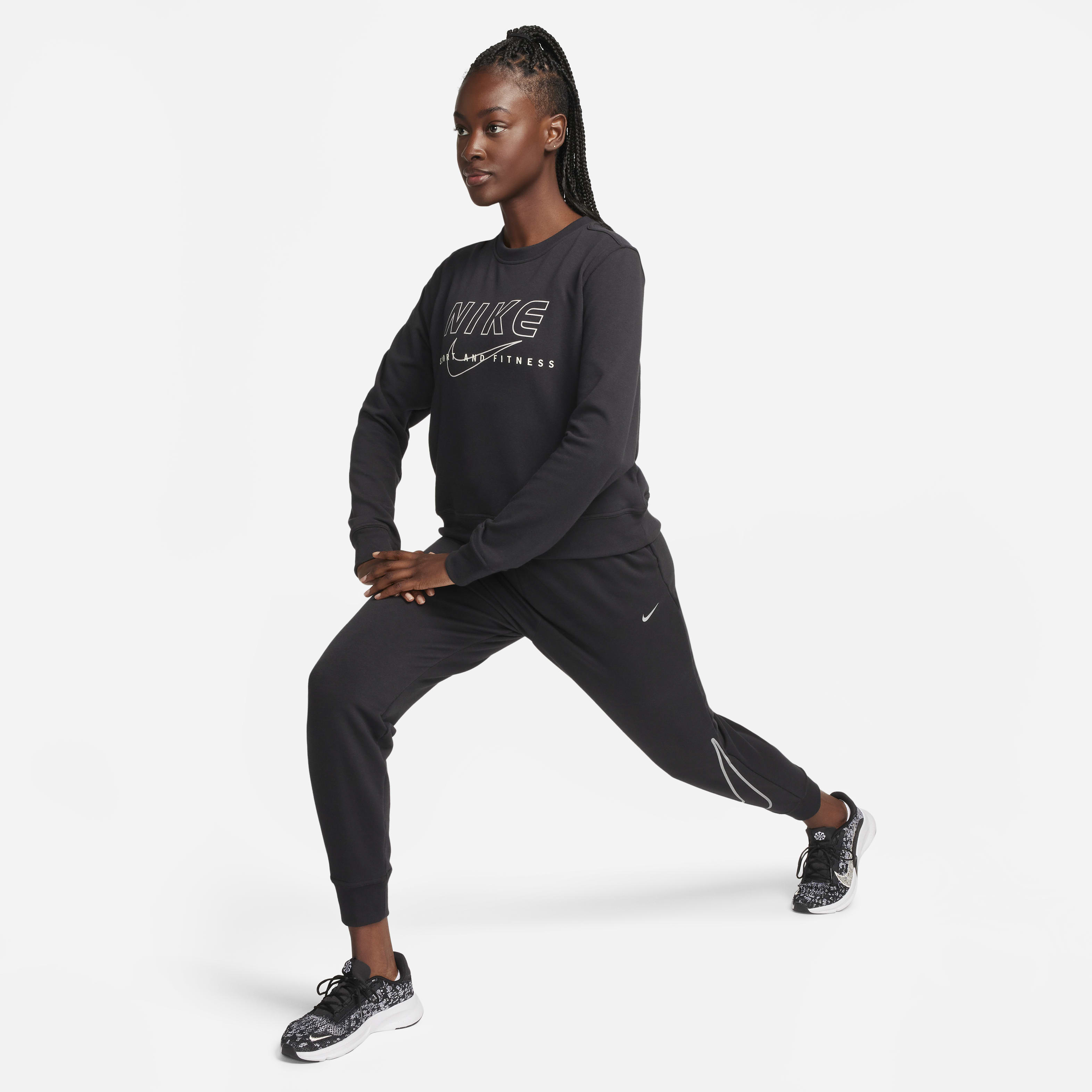 Nike Dri-FIT One Women's Crew-Neck Graphic Sweatshirt