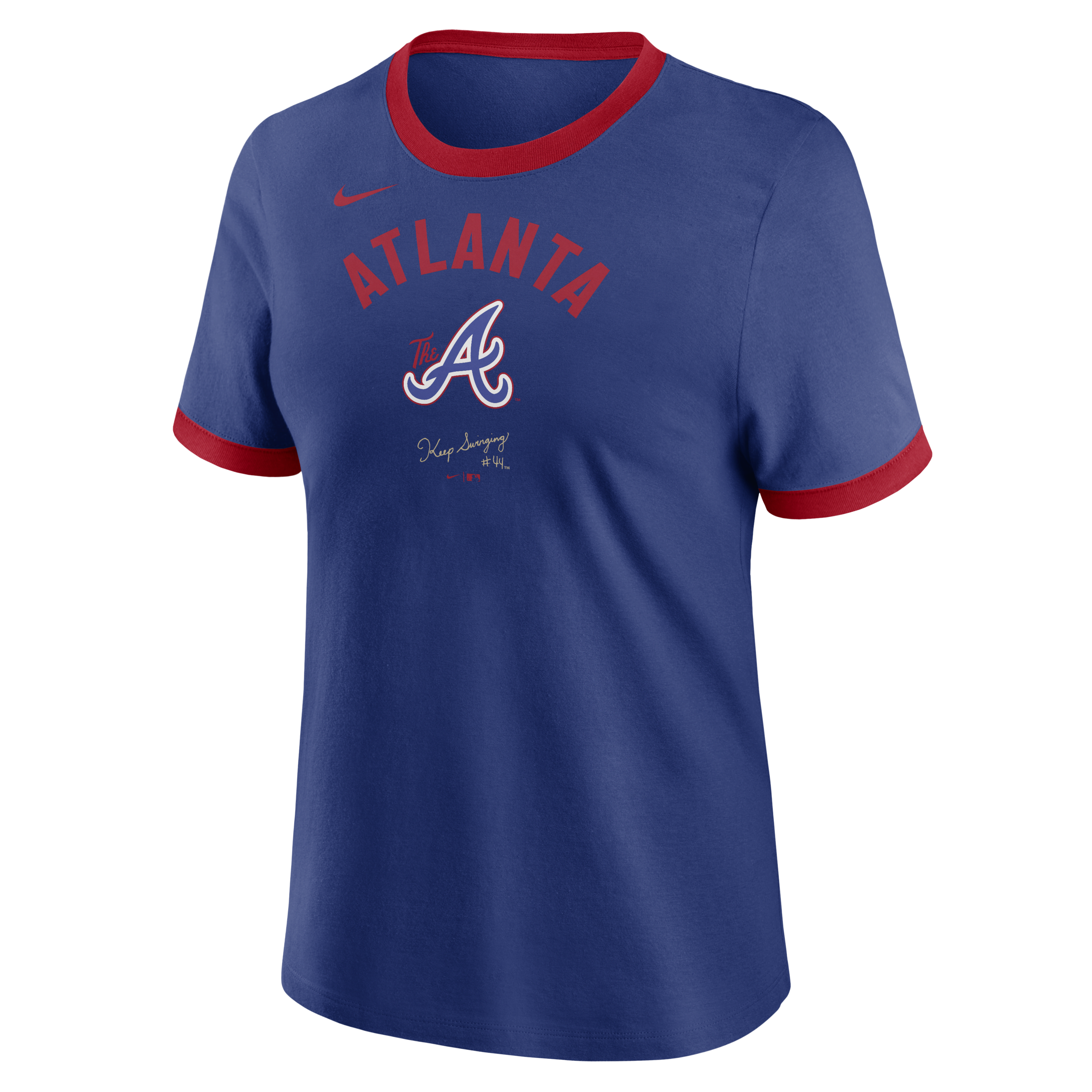 Atlanta Braves City Connect Women's Nike MLB Ringer T-Shirt