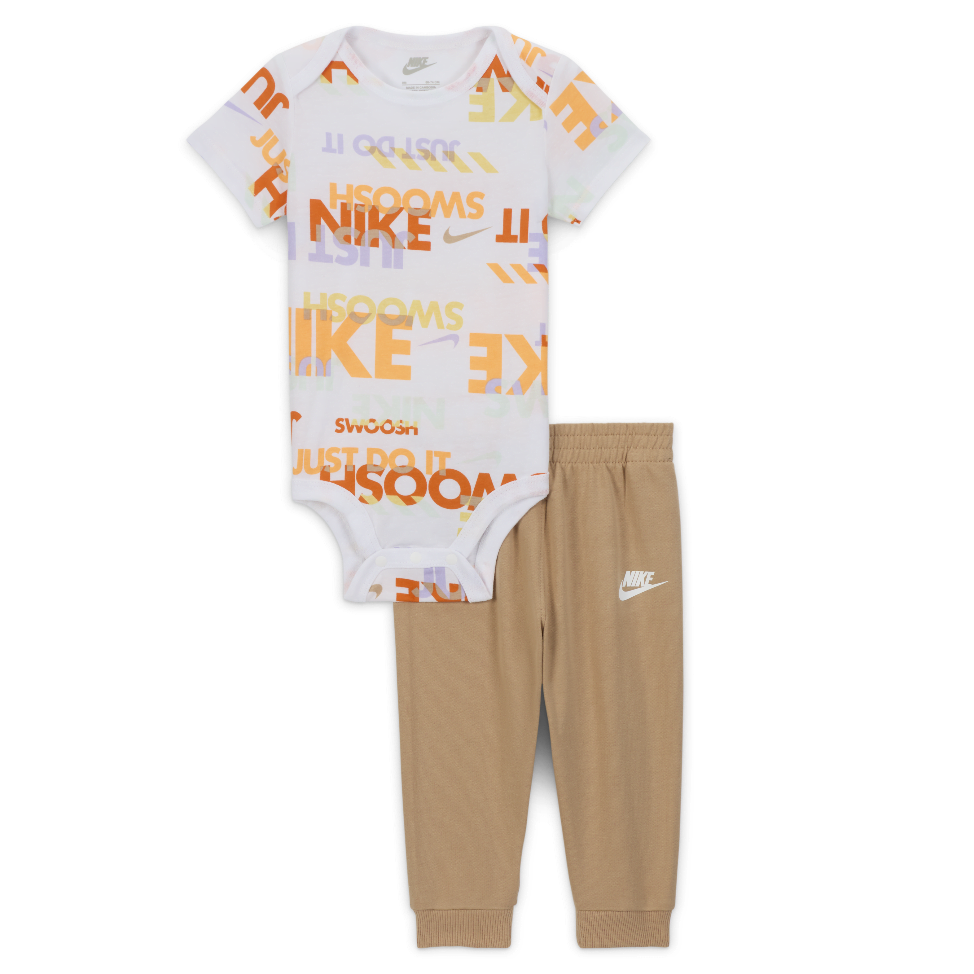 Nike Sportswear Playful Exploration Baby (0-9M) Printed Bodysuit and Pants Set