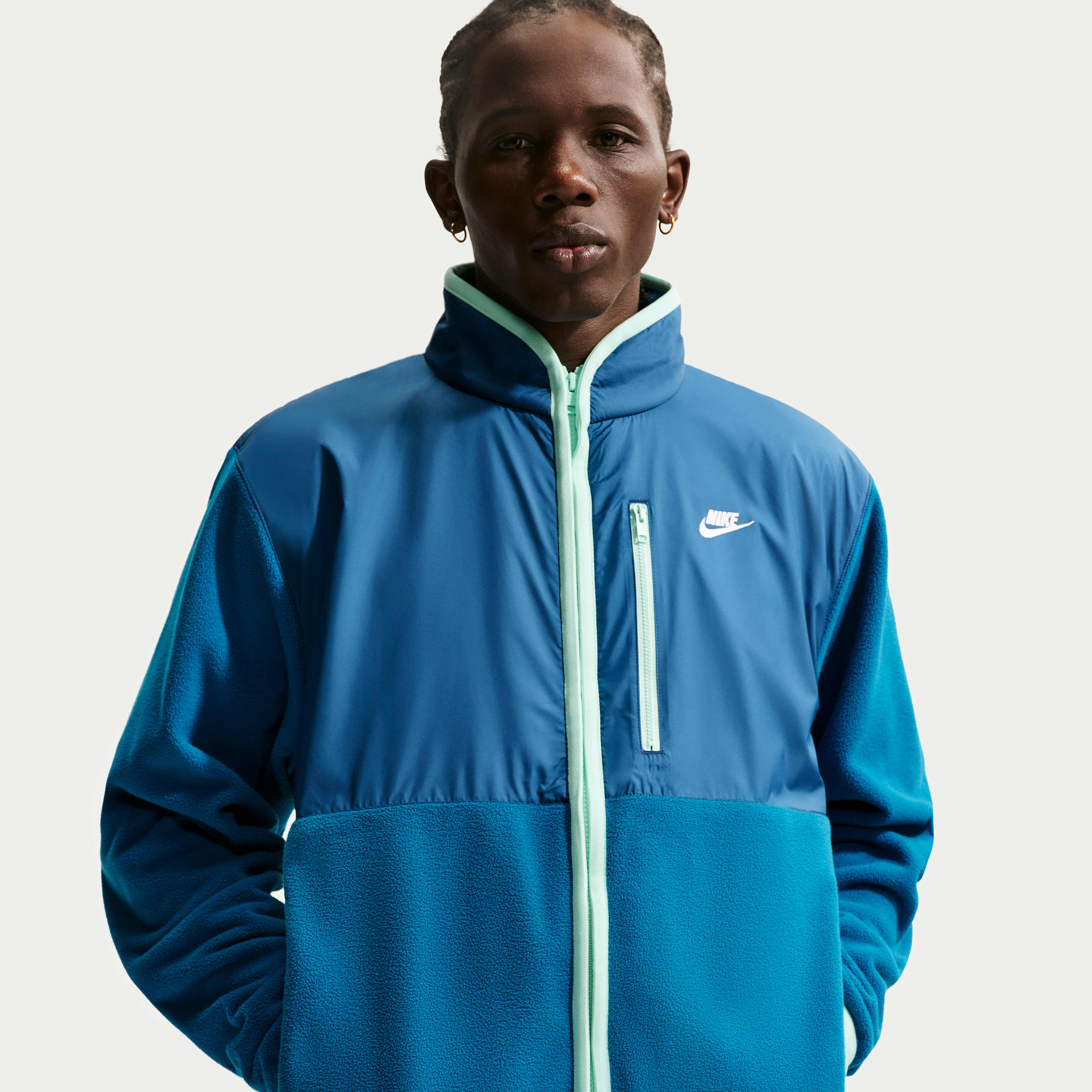 CLUBHAUS × ELECTRIC フリース リバーシブル プルオーバー Nike 