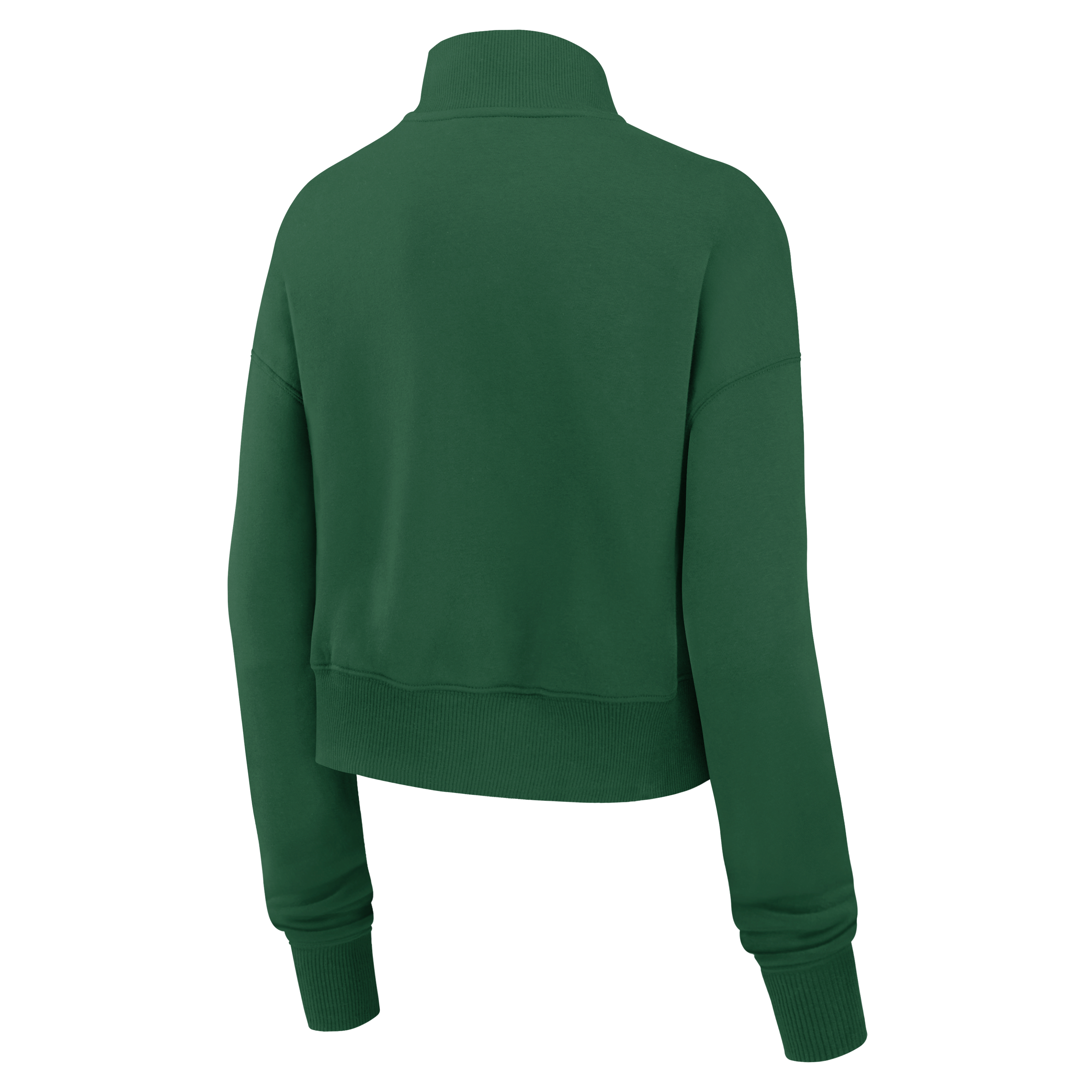 New York Jets Phoenix Women's Nike NFL Cropped 1/4-Zip Crew