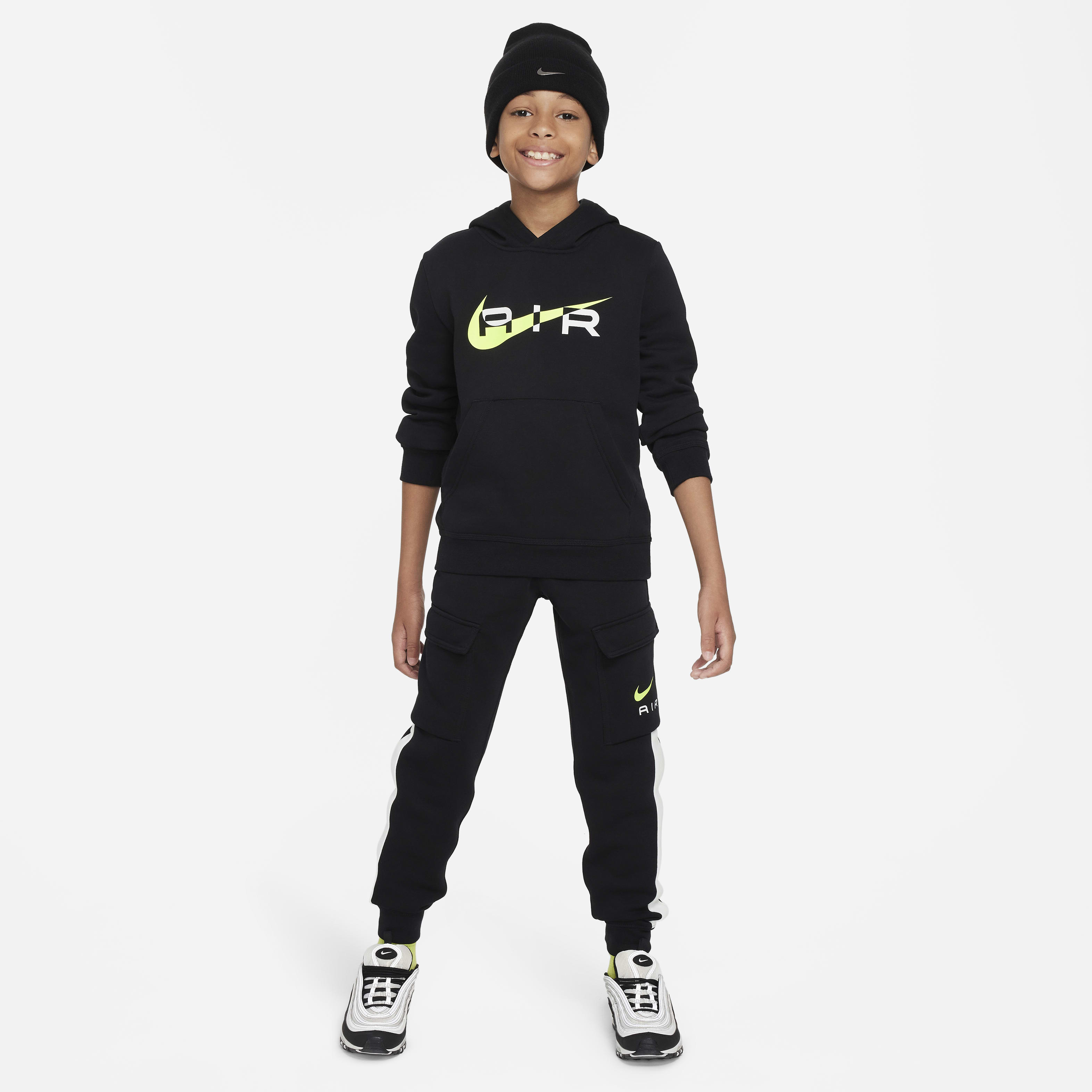 Nike Air Big Kids' Pullover Fleece Hoodie