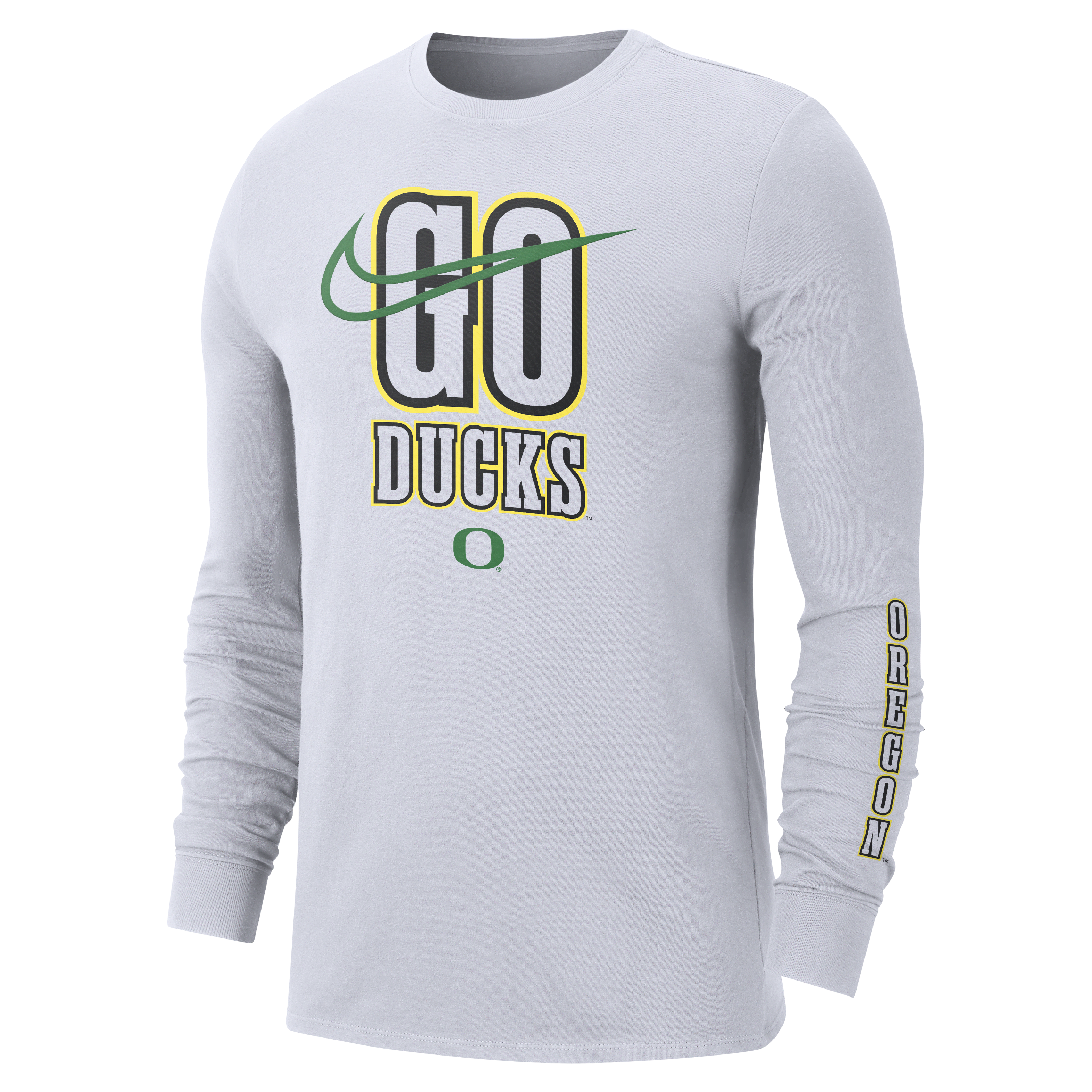 Oregon Back 2 School Men's Nike College Crew-Neck Long-Sleeve T-Shirt