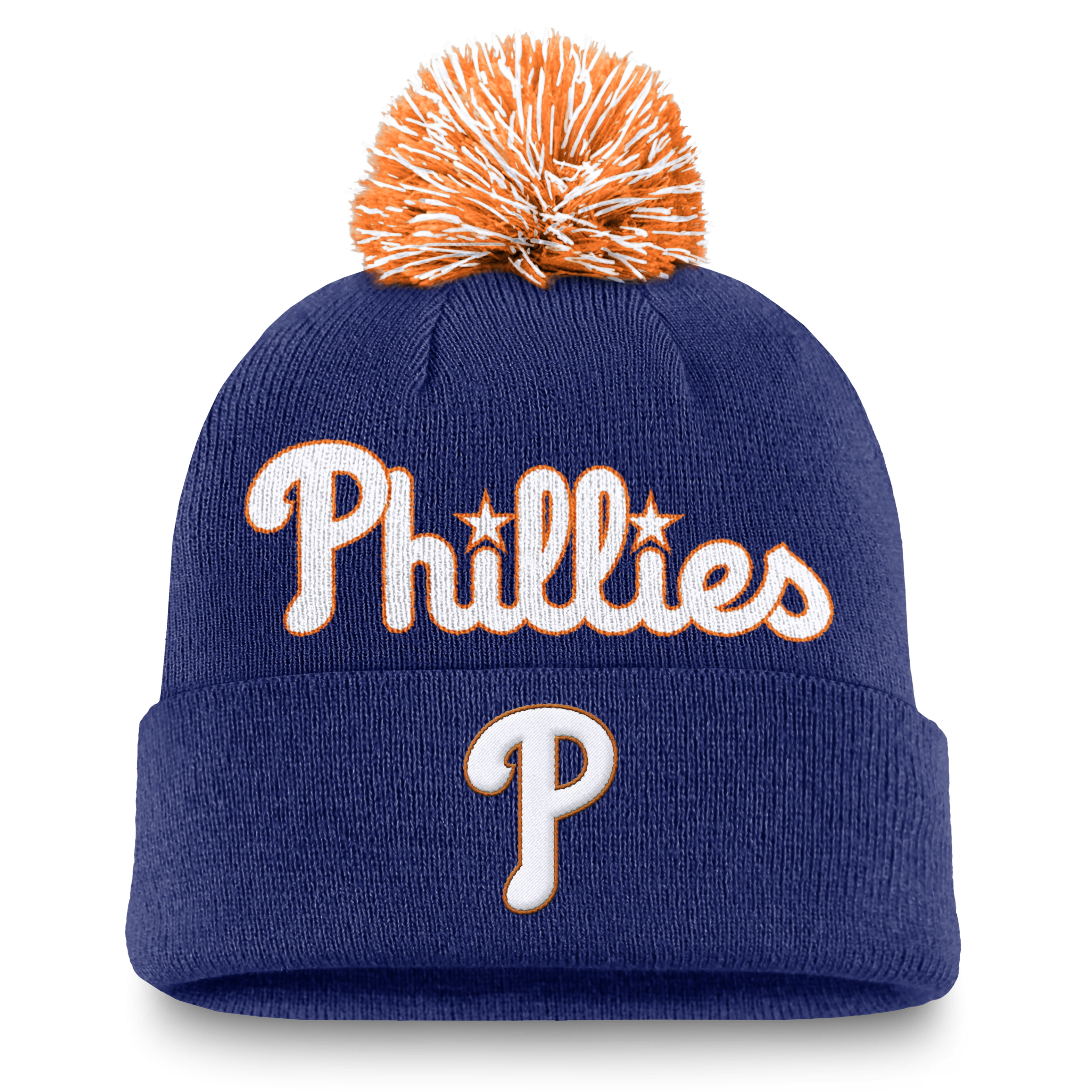 Philadelphia Phillies Peak Men's Nike MLB Cuffed Pom Beanie