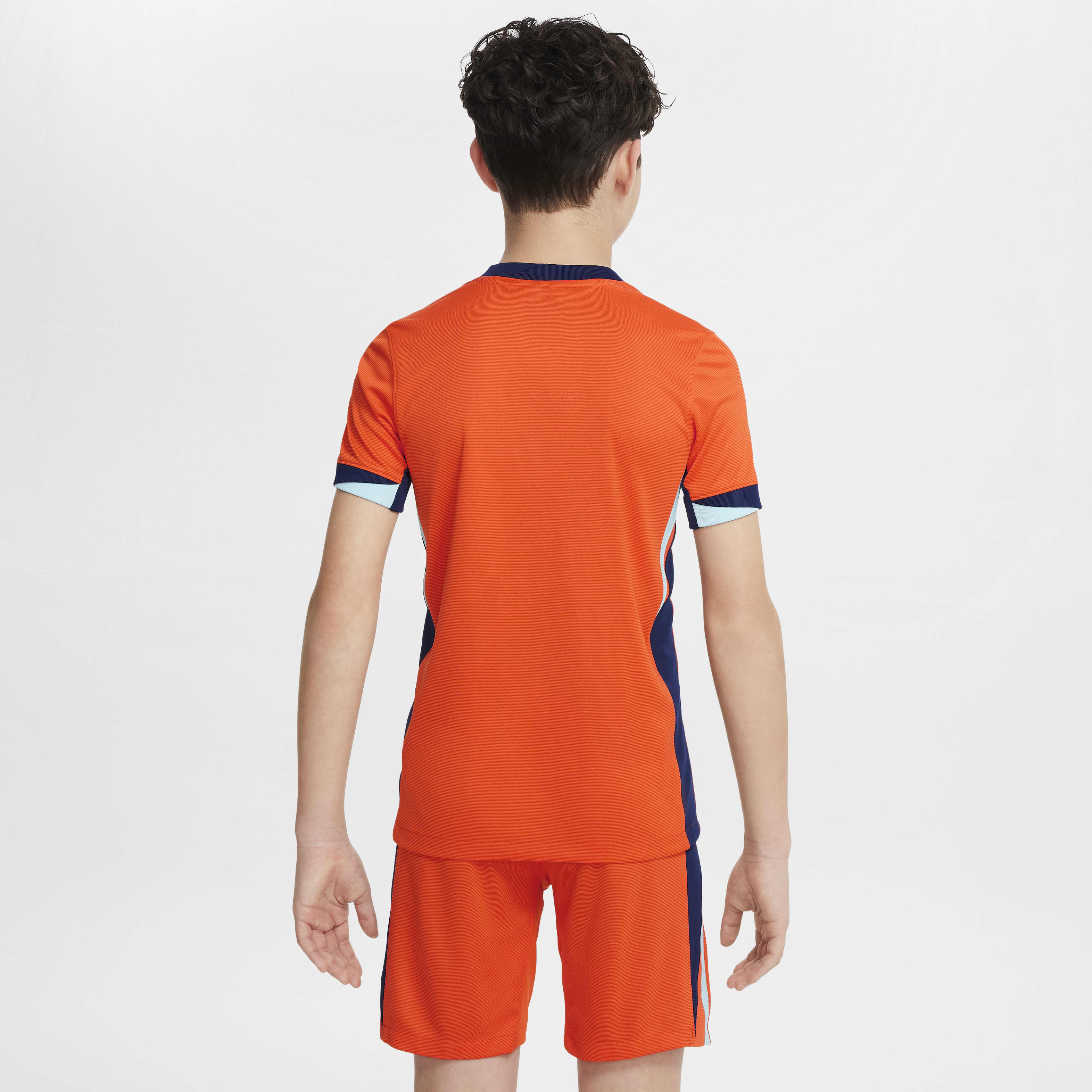 Netherlands (Men's Team) 2024/25 Stadium Home Big Kids' Nike Dri-FIT Soccer Replica Jersey