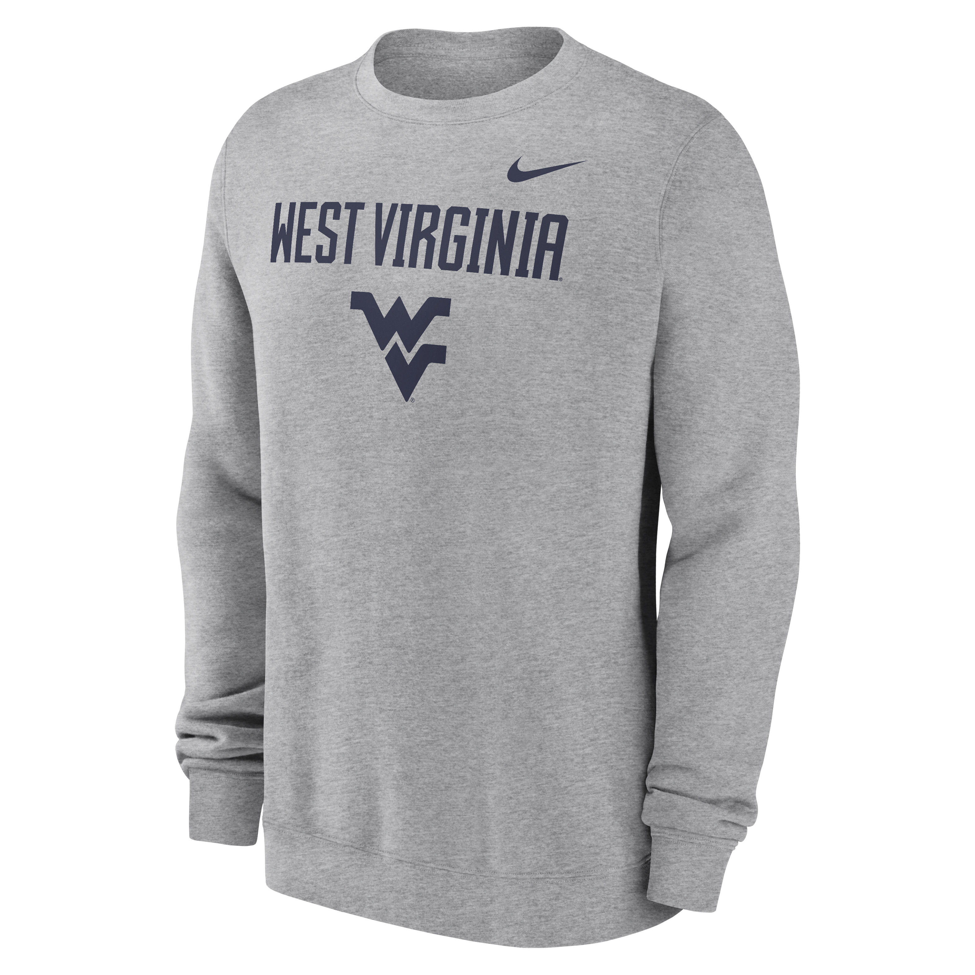 West Virginia Mountaineers Primetime Primary Stack Men's Nike College Pullover Crew