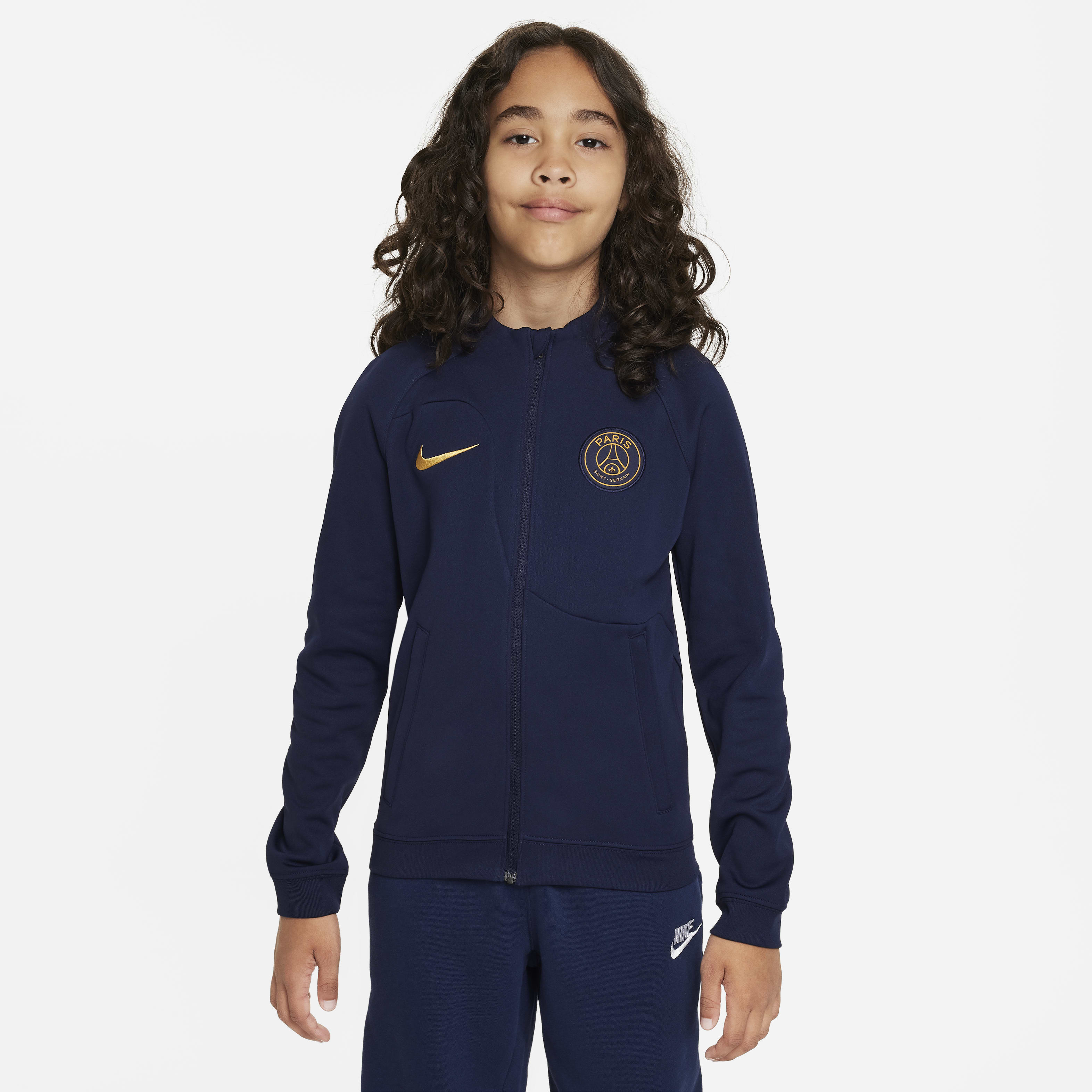 Paris Saint-Germain Academy Pro Home Big Kids' Nike Soccer Knit Graphic Jacket