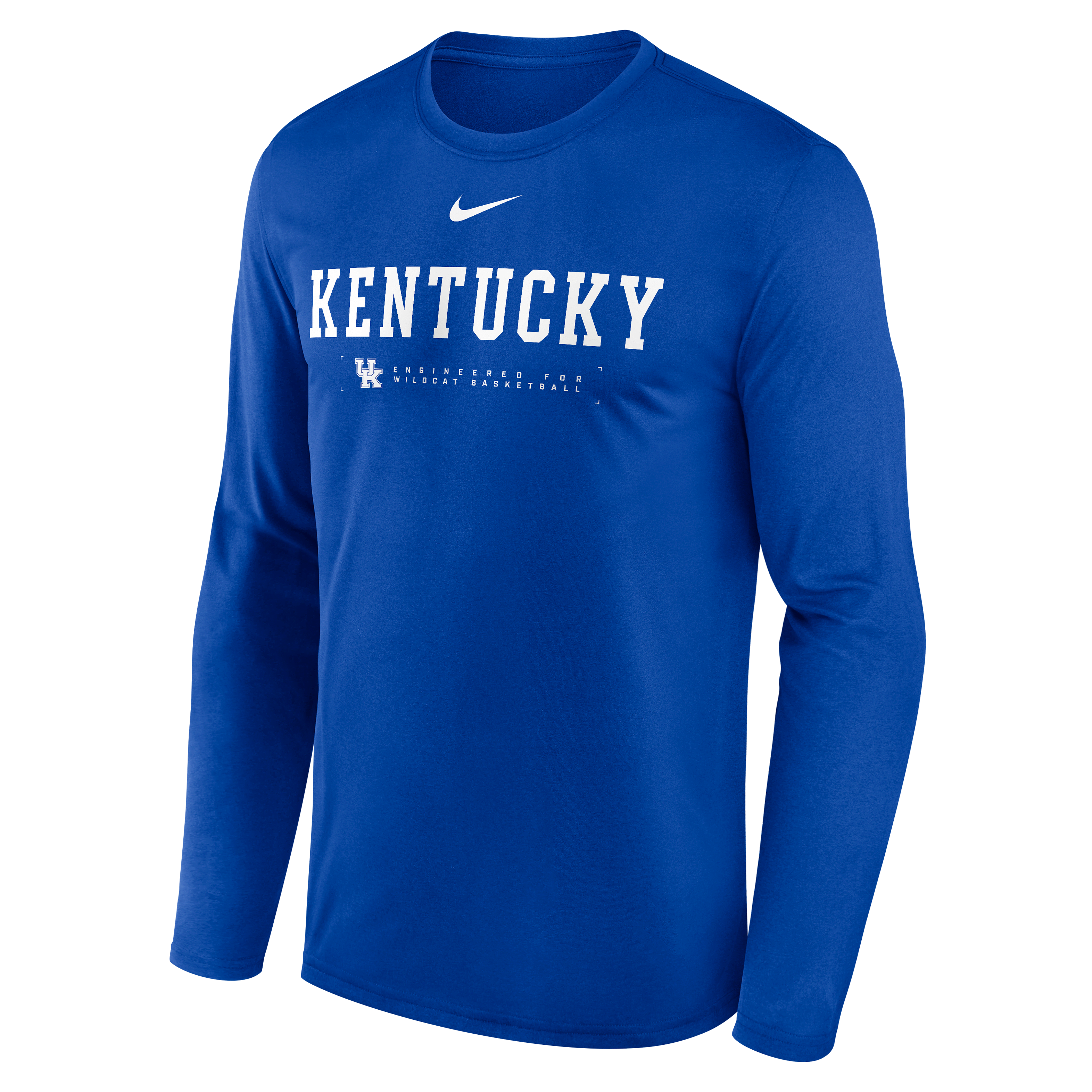 Kentucky Courtside Basketball Shootaround Legend Men's Nike Dri-FIT College Long-Sleeve T-Shirt