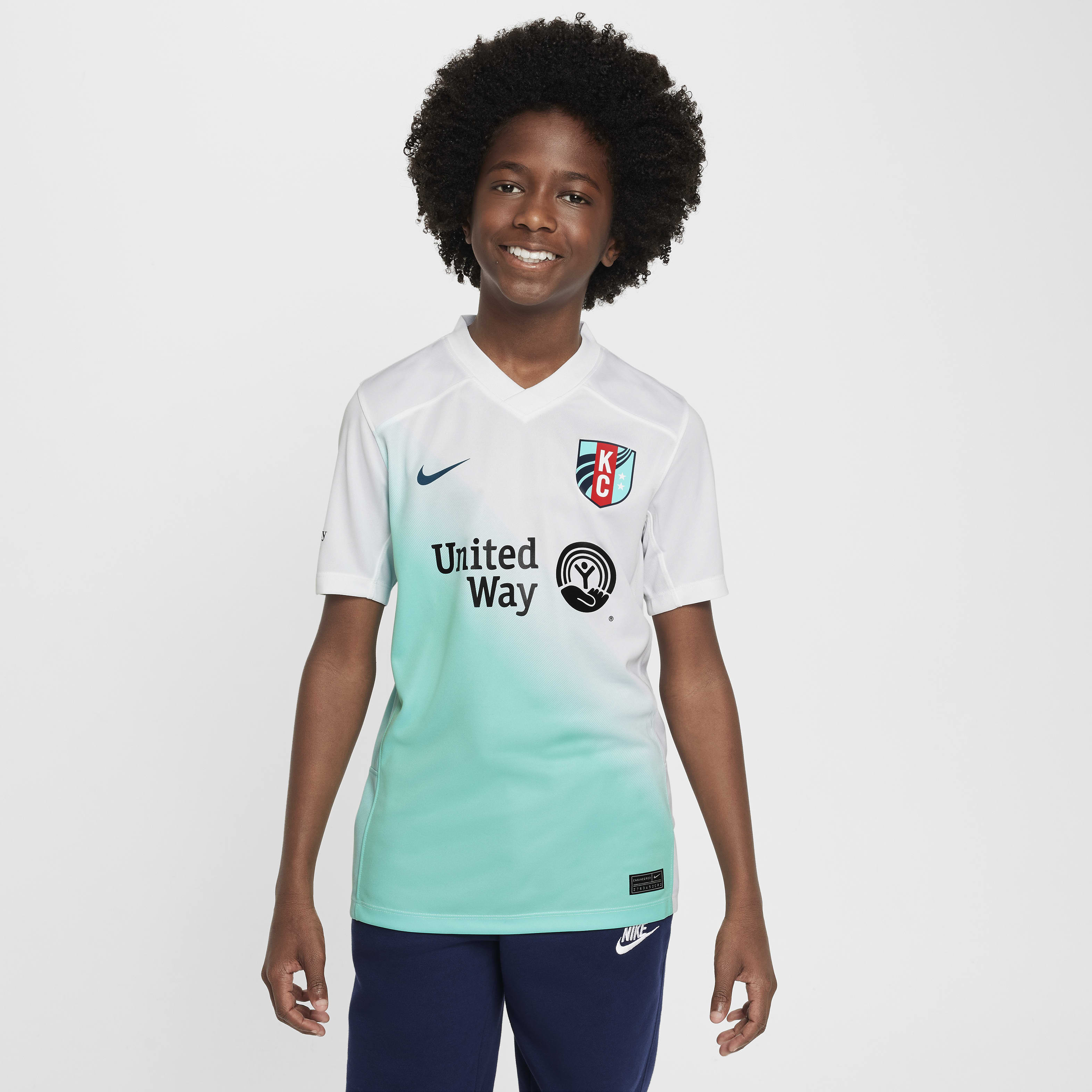 Kansas City Current 2024 Stadium Secondary Big Kids' Nike Dri-FIT NWSL Replica Jersey