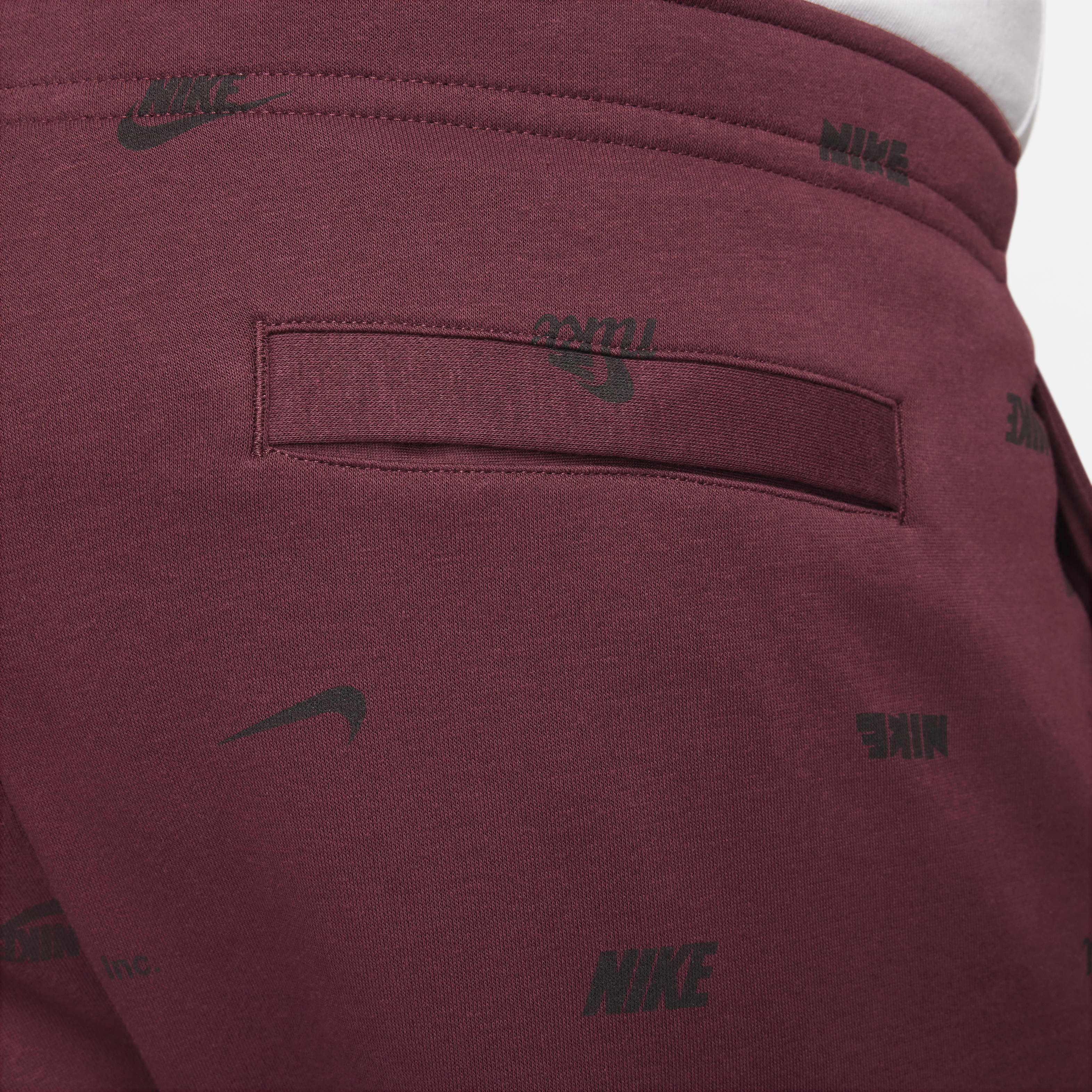 Nike Club Fleece Men's Brushed-Back Allover Print Joggers