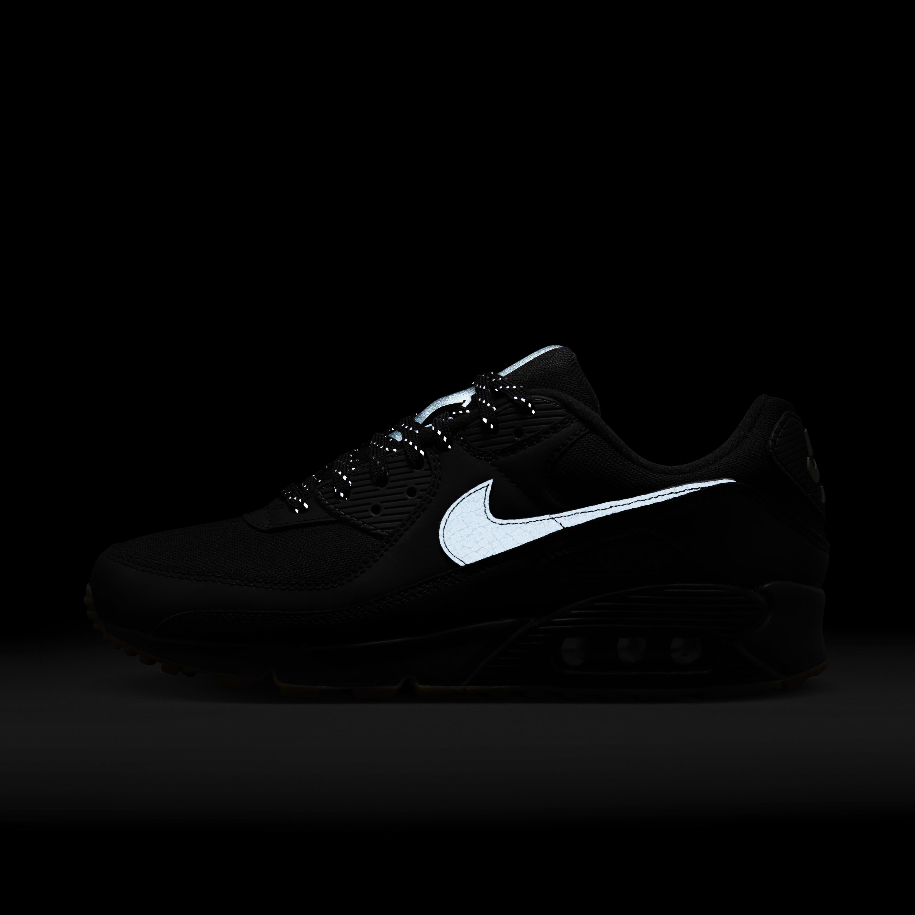 air max 90 black with white swoosh