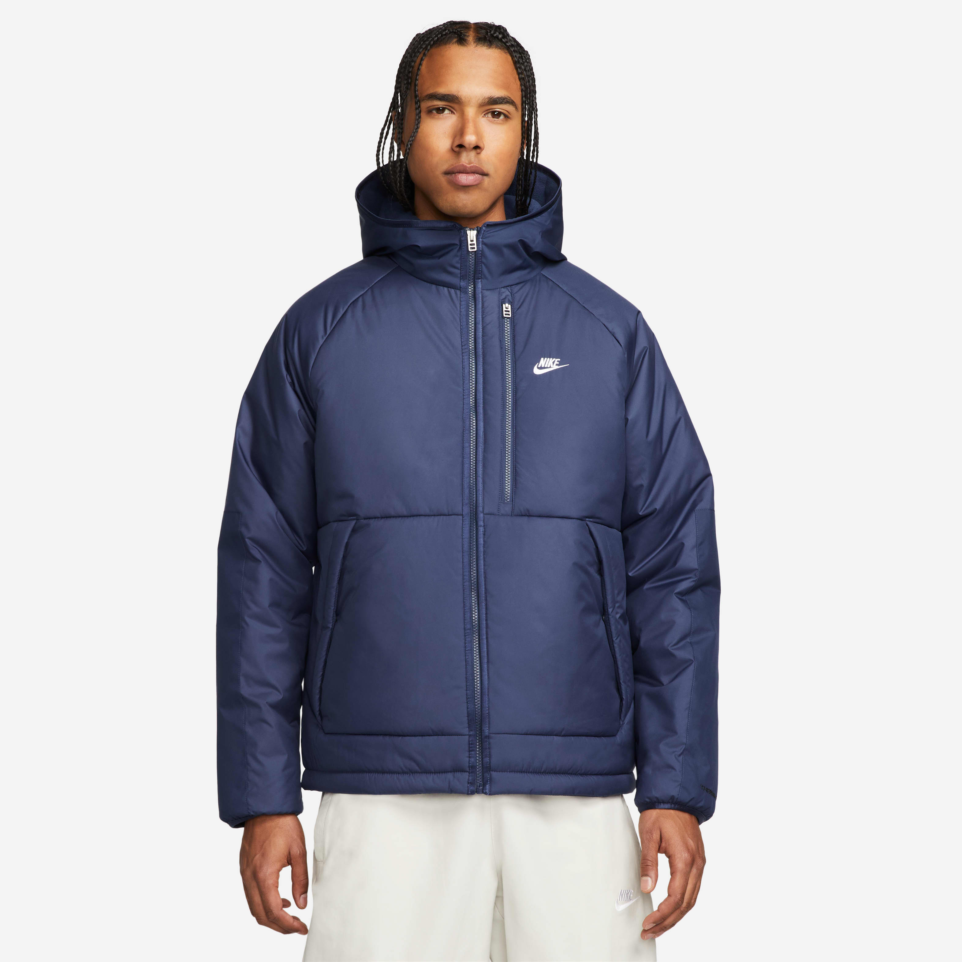 nike therma hooded nylon jacket