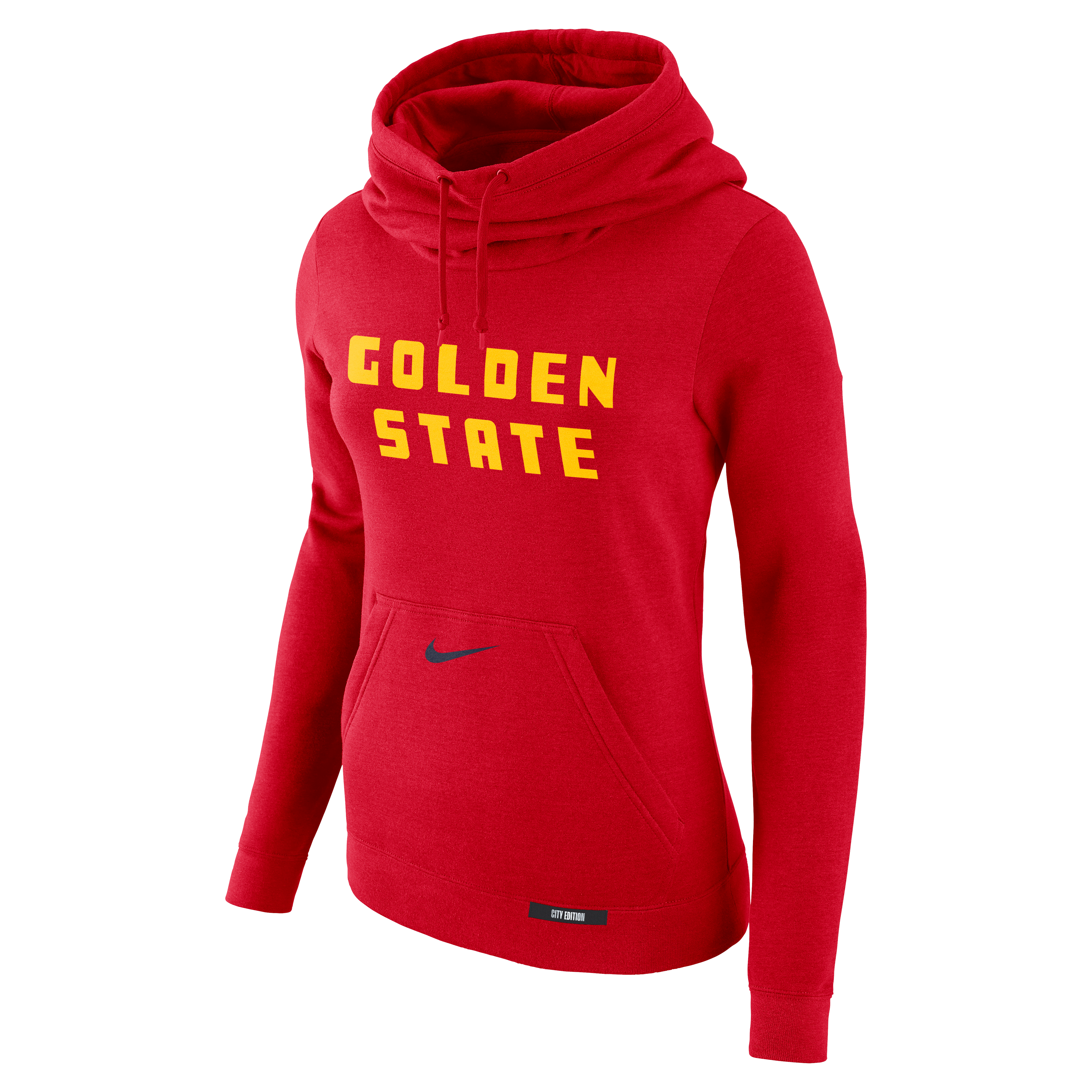 Golden State Warriors Club City Edition Women's Nike NBA Fleece Funnel-Neck Hoodie