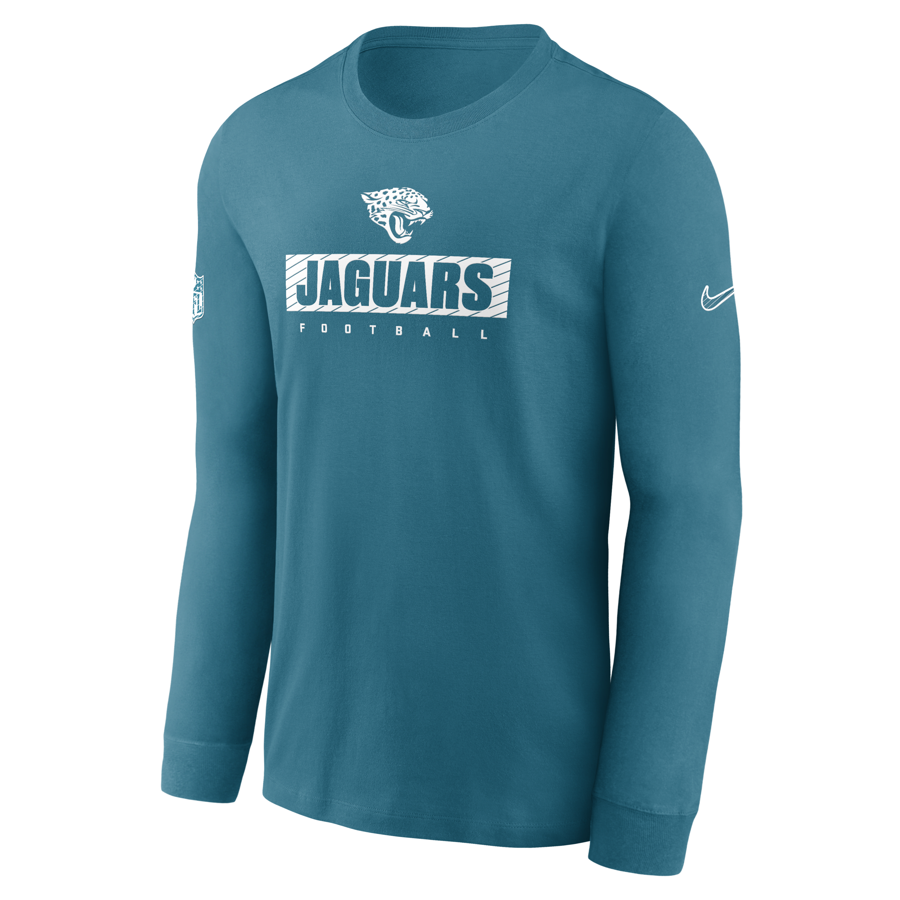 Jacksonville Jaguars Sideline Team Issue Men's Nike Dri-FIT NFL Long-Sleeve T-Shirt