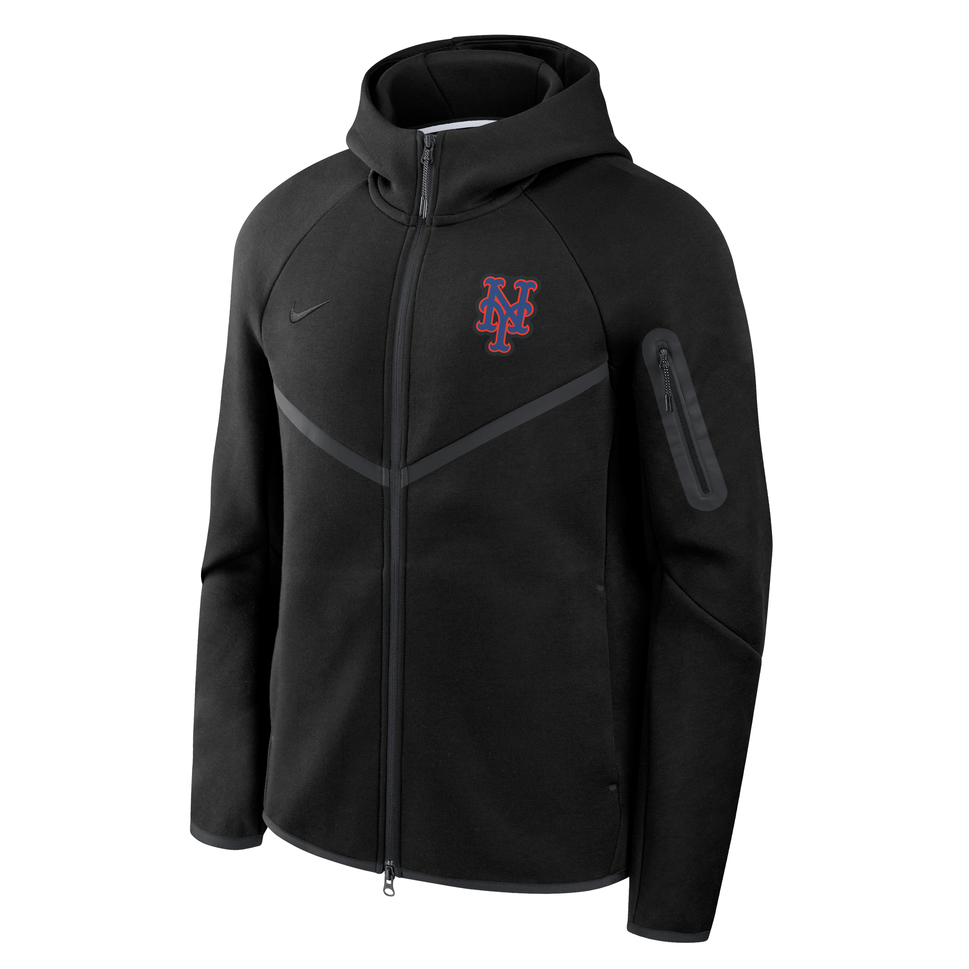 New York Mets Tech Fleece Windrunner Men's Nike MLB Full-Zip Hooded Jacket