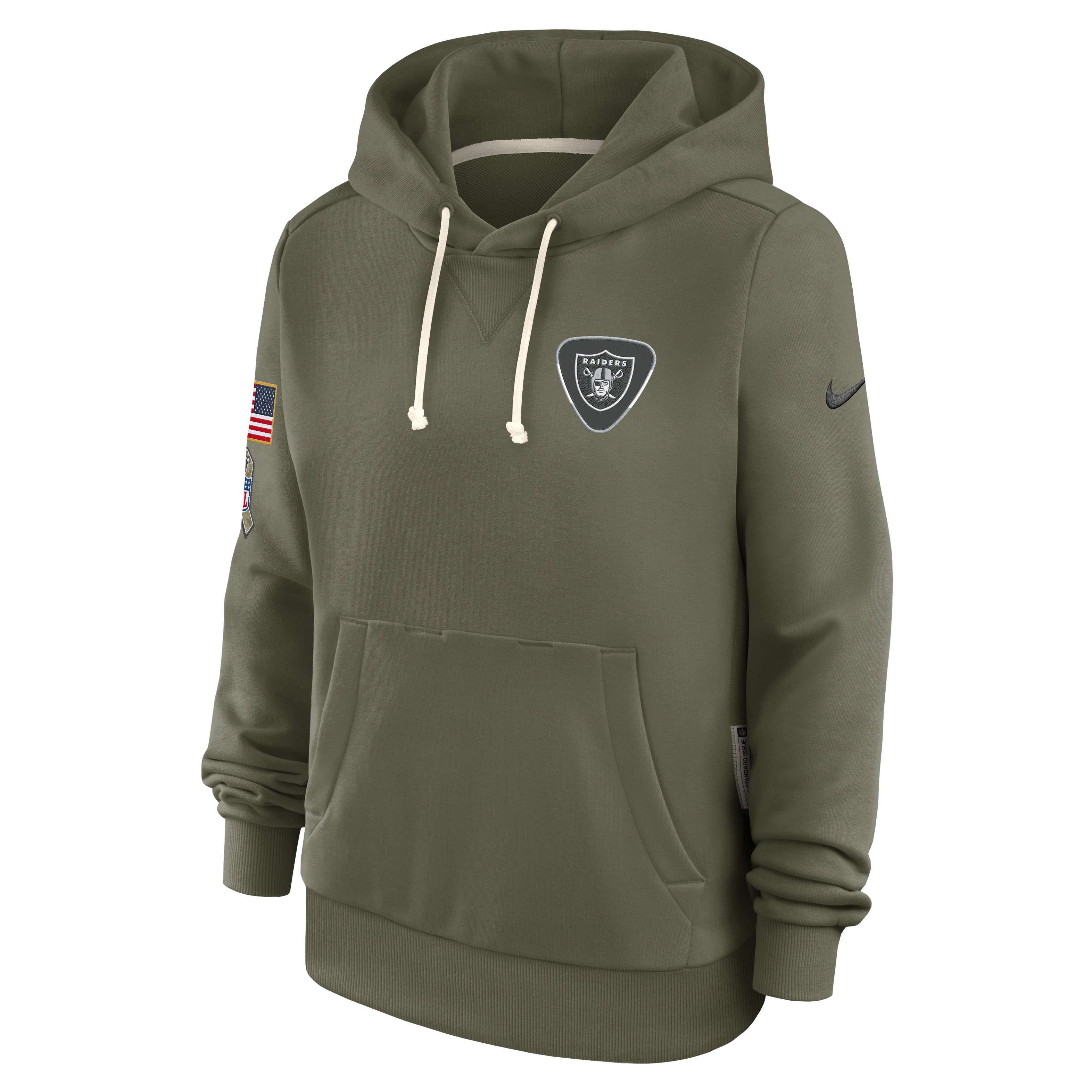 Las Vegas Raiders Salute to Service Sideline Women's Nike Dri-FIT NFL Pullover Hoodie
